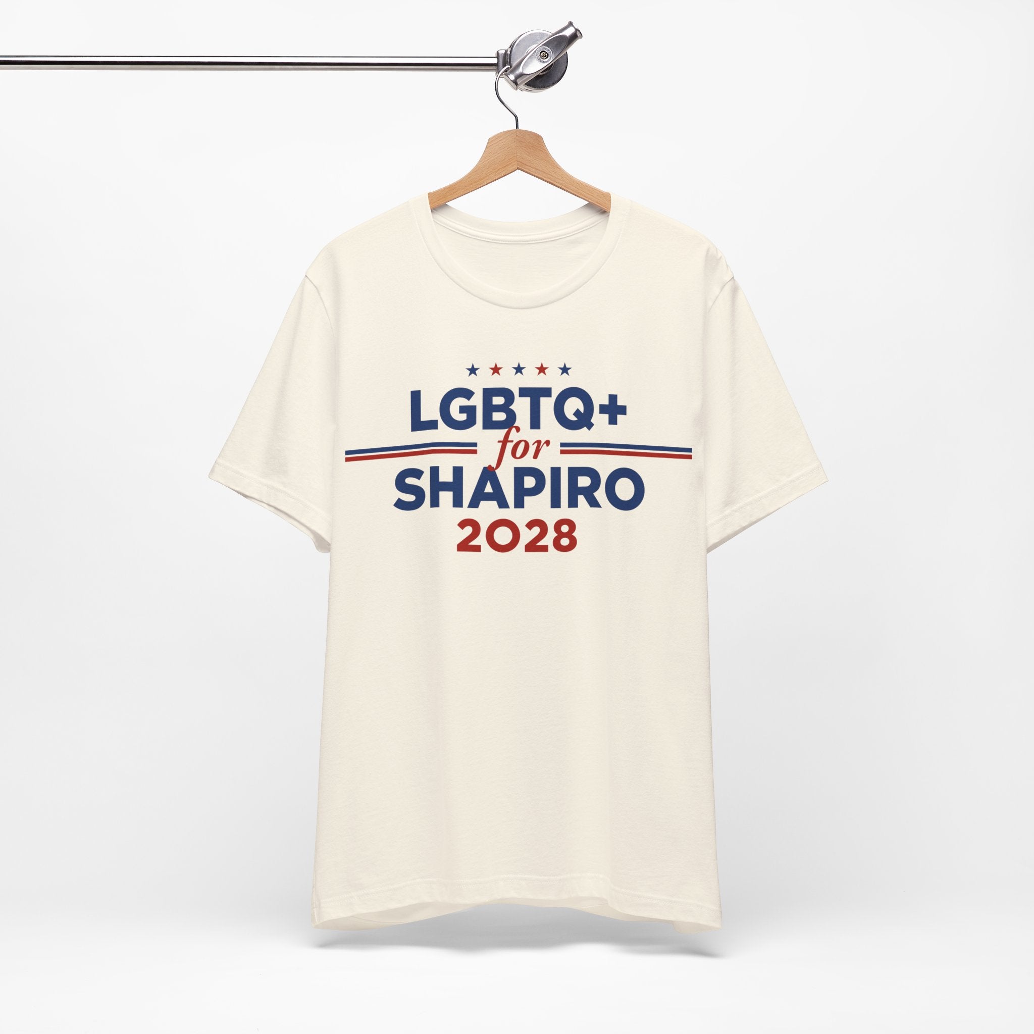 LGBTQ+ for Josh Shapiro for President Campaign T-Shirt 2028