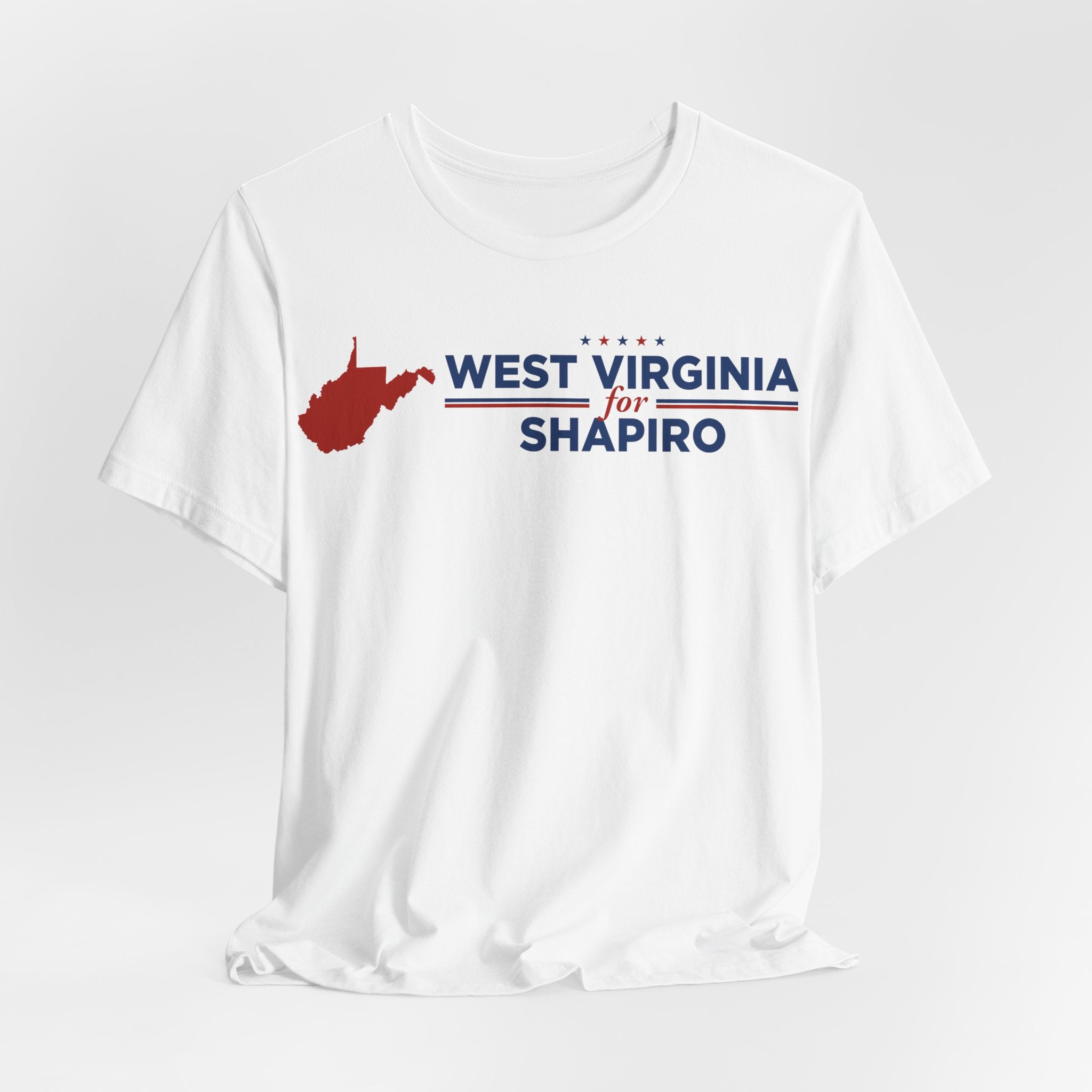 West Virginia for Josh Shapiro for President Campaign T-Shirt 2028