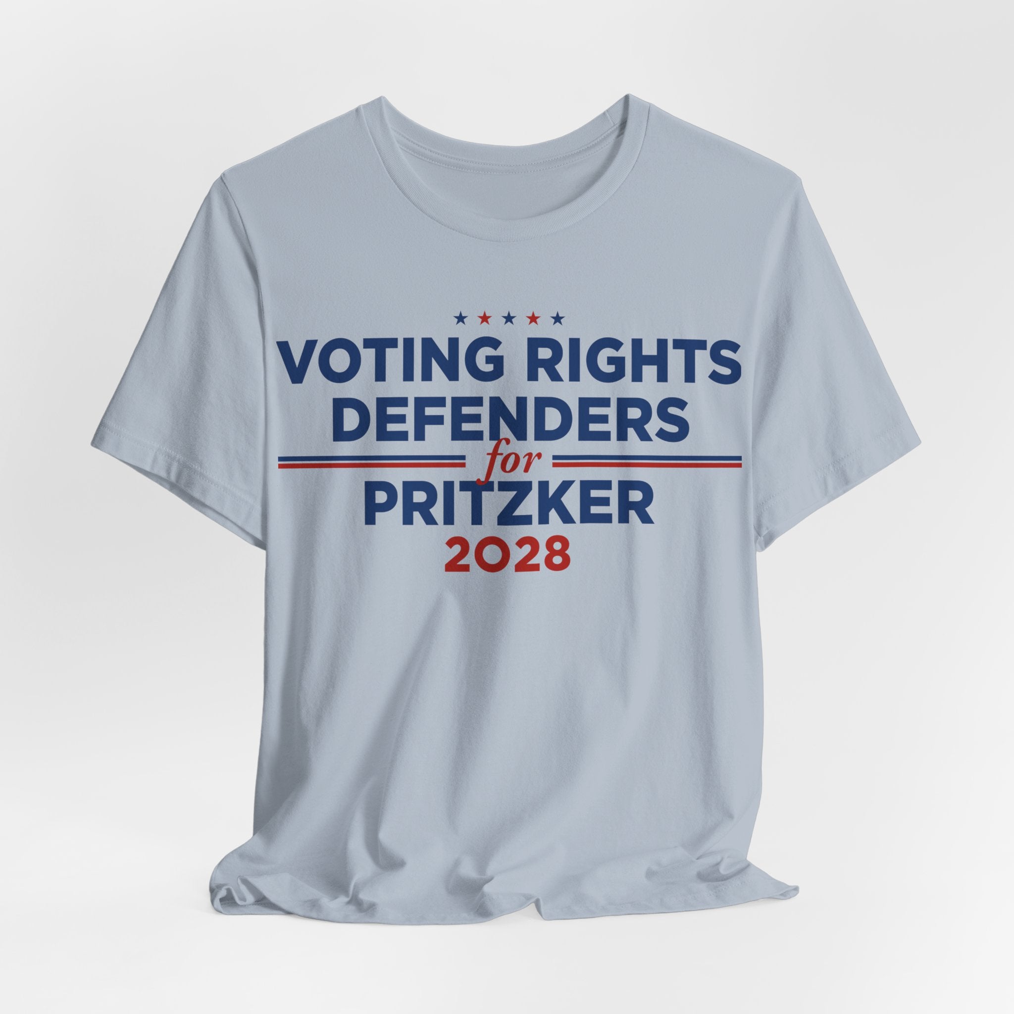 Voting Rights Defenders for J.B. Pritzker for President Campaign T-Shirt 2028