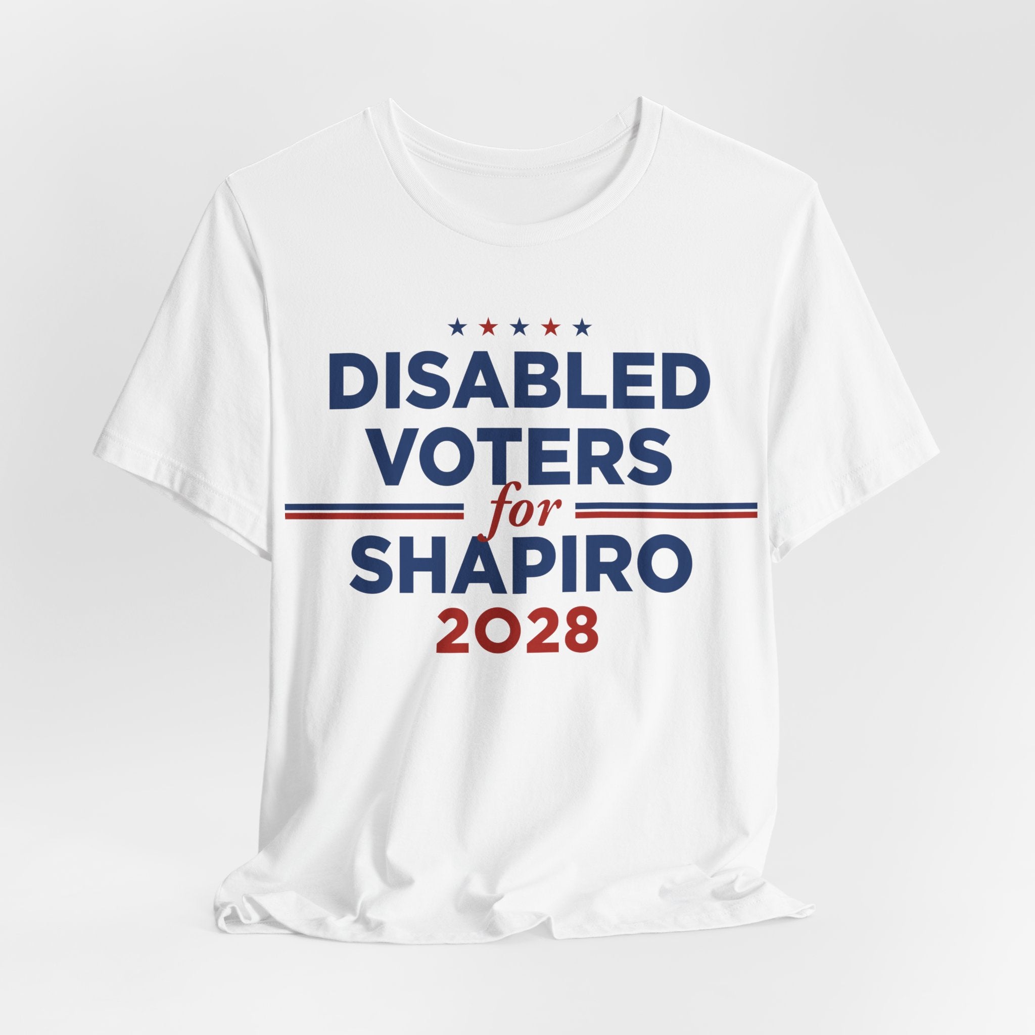 Disabled Voters for Josh Shapiro for President Campaign T-Shirt 2028