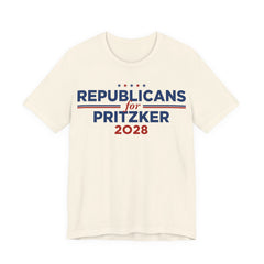 Republicans for J.B. Pritzker for President Campaign T-Shirt 2028
