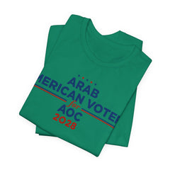 Arab American Voters for AOC for President Campaign T-Shirt 2028