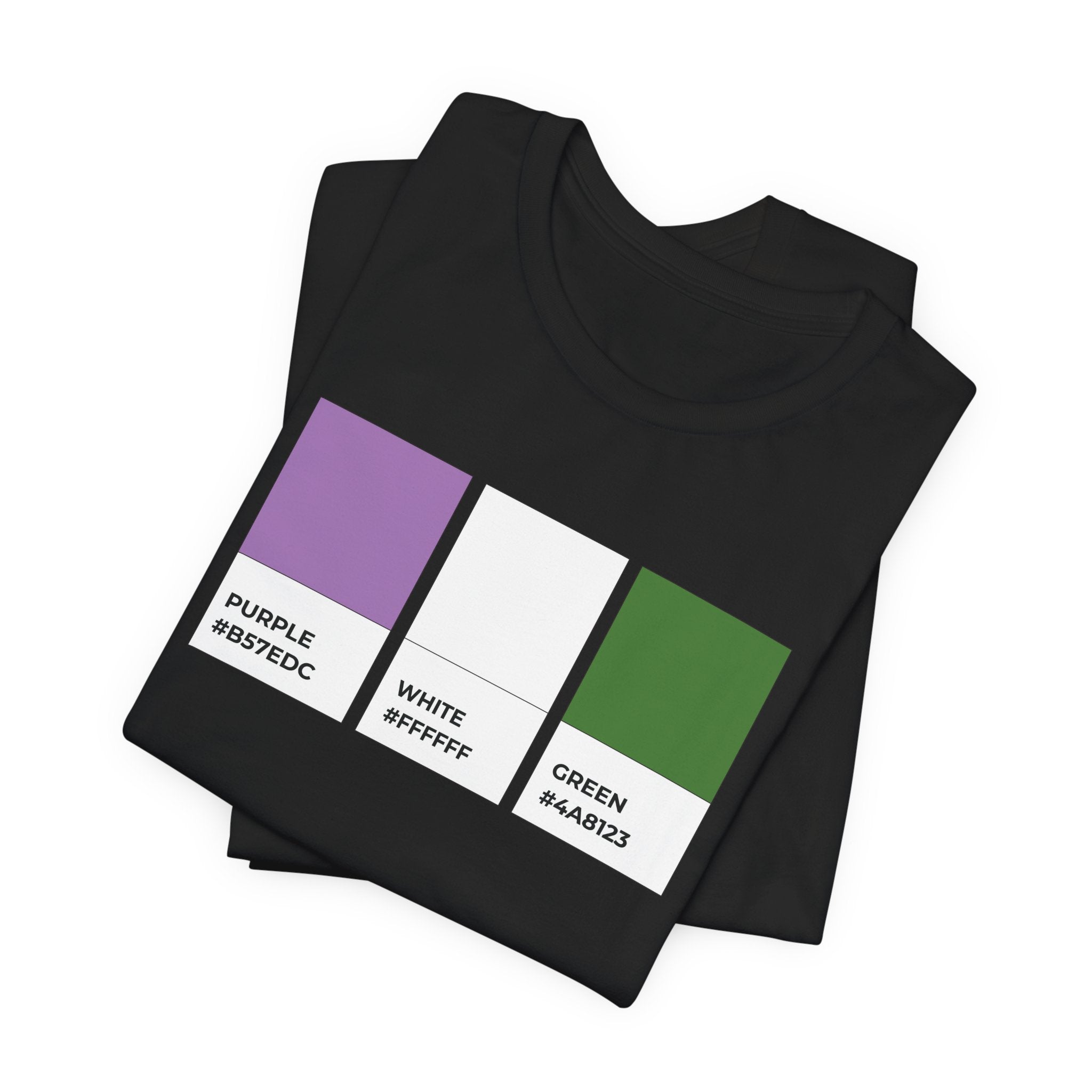 Funny Genderqueer Pride Flag Pantone Colors Unisex Jersey Short Sleeve T-Shirt