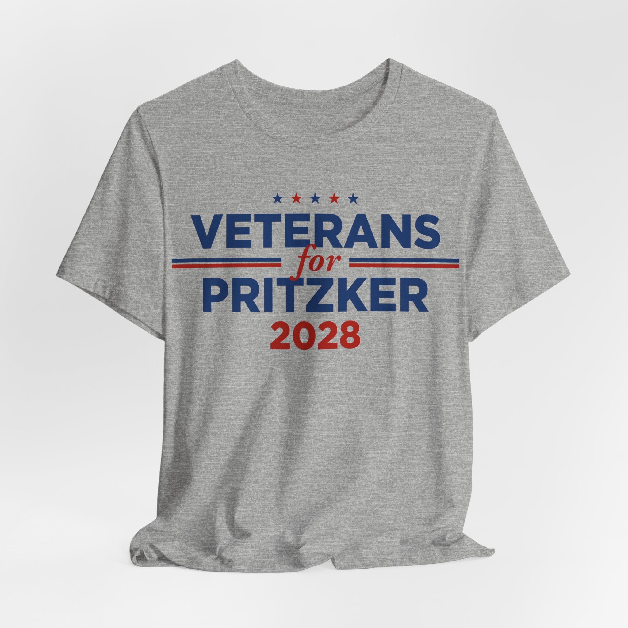 Veterans for J.B. Pritzker for President Campaign T-Shirt 2028
