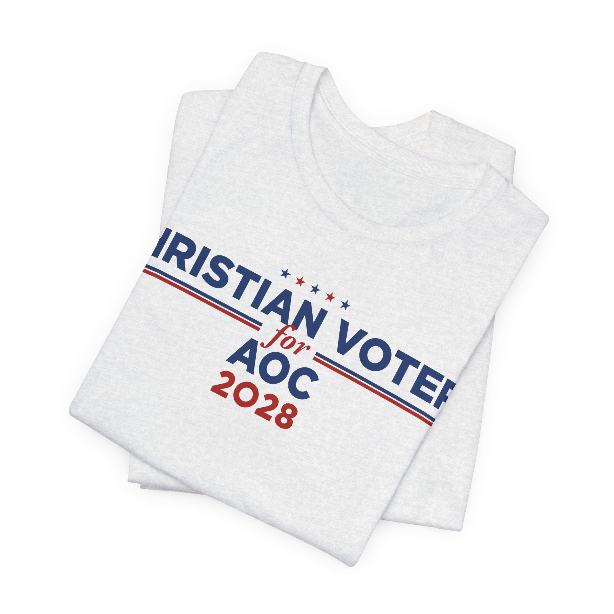 Christian Voters for AOC for President Campaign T-Shirt 2028