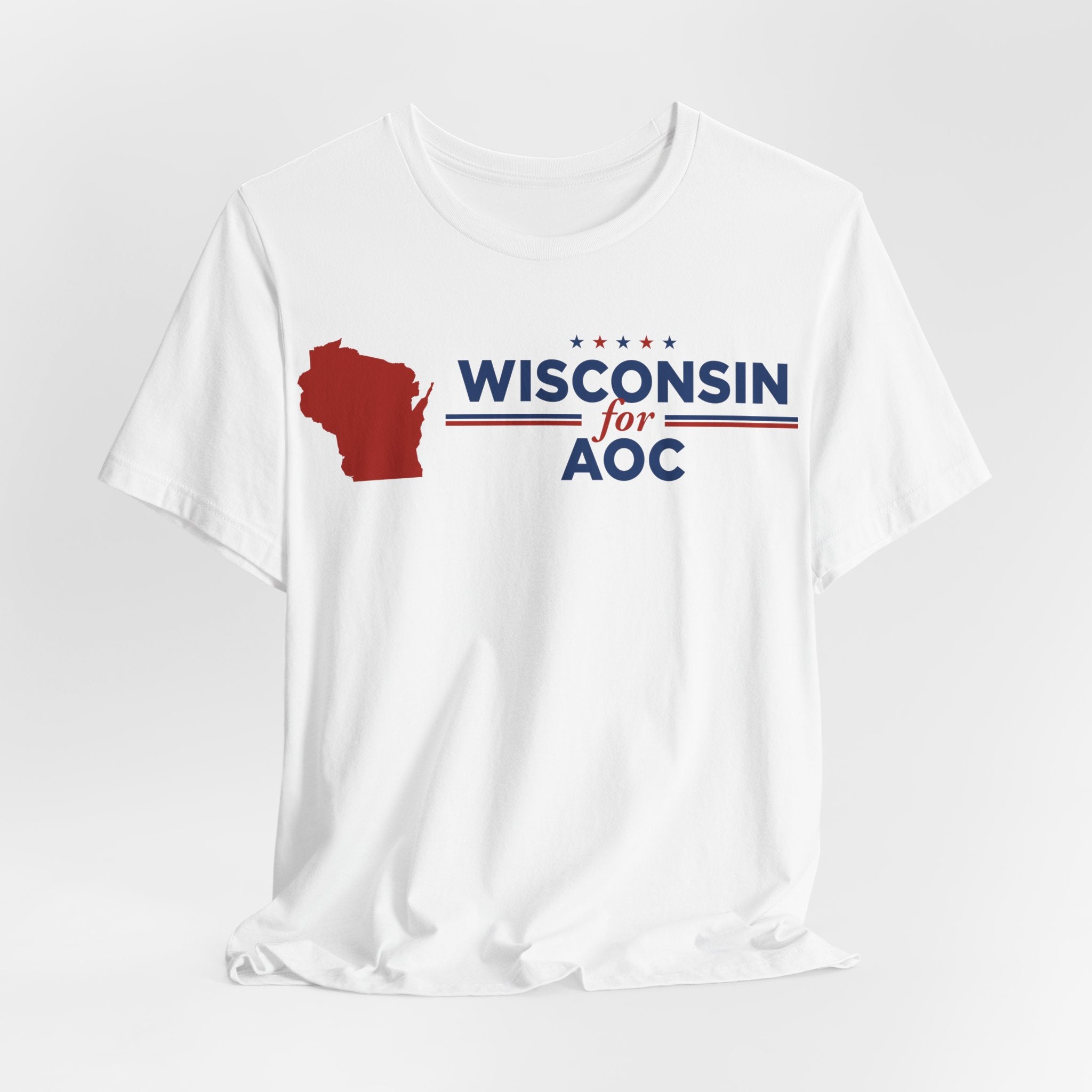 Wisconsin for AOC for President Campaign T-Shirt 2028