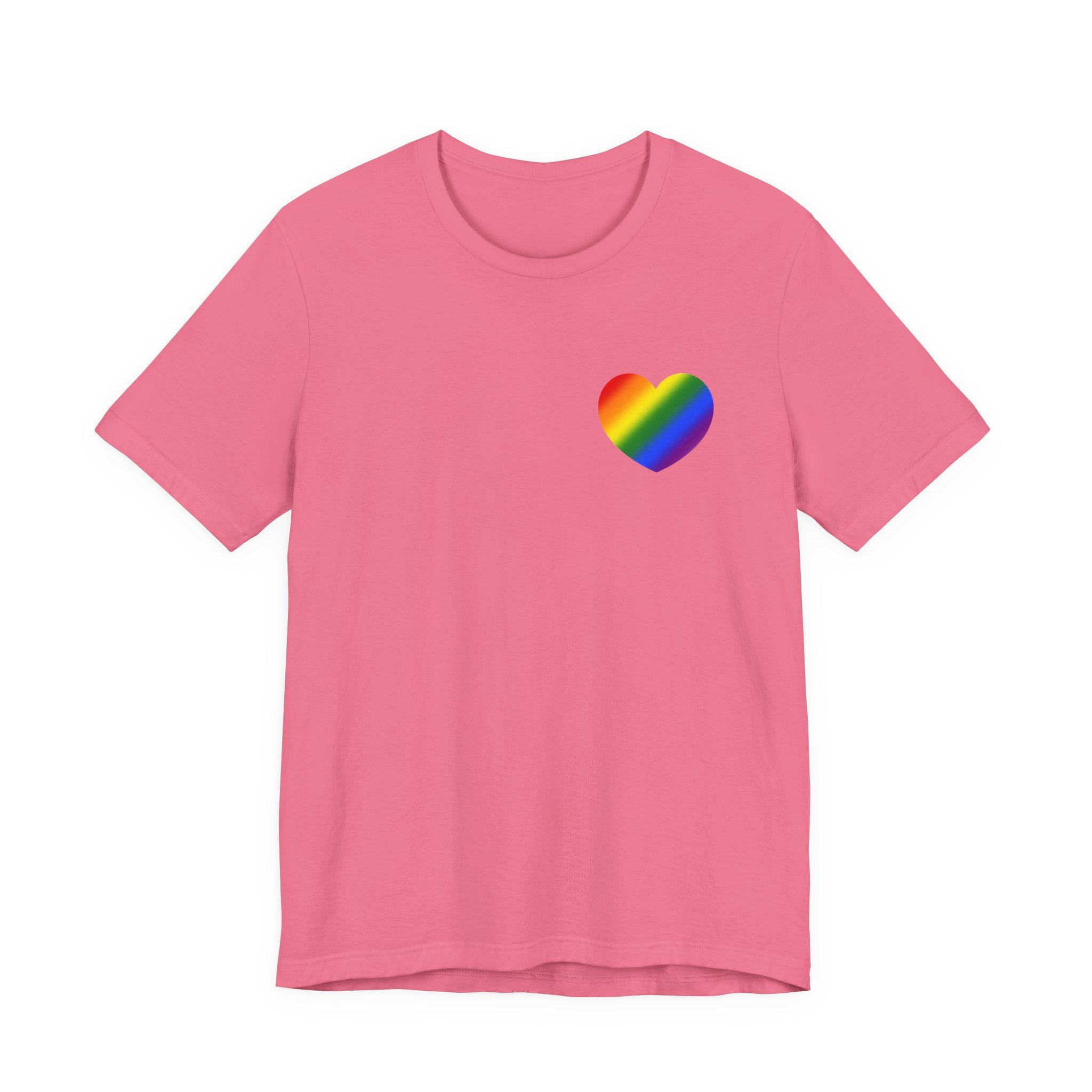 Rainbow Heart T-Shirt – Minimalist LGBTQ Pride Tee