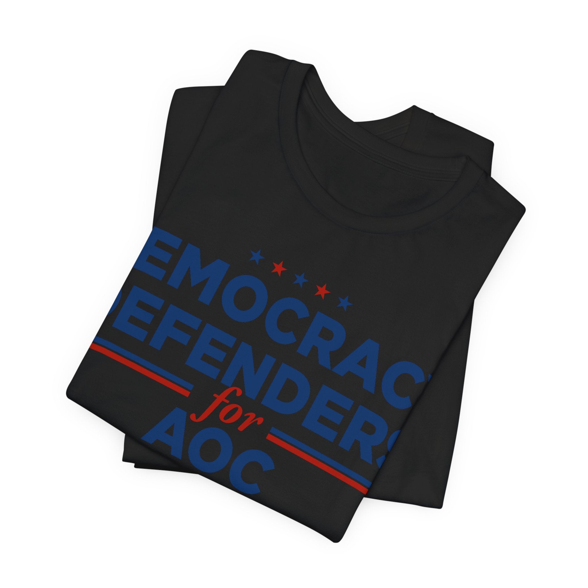 Democracy Defenders for AOC 2028 T-Shirt | Bella+Canvas 3001 Political Graphic Tee
