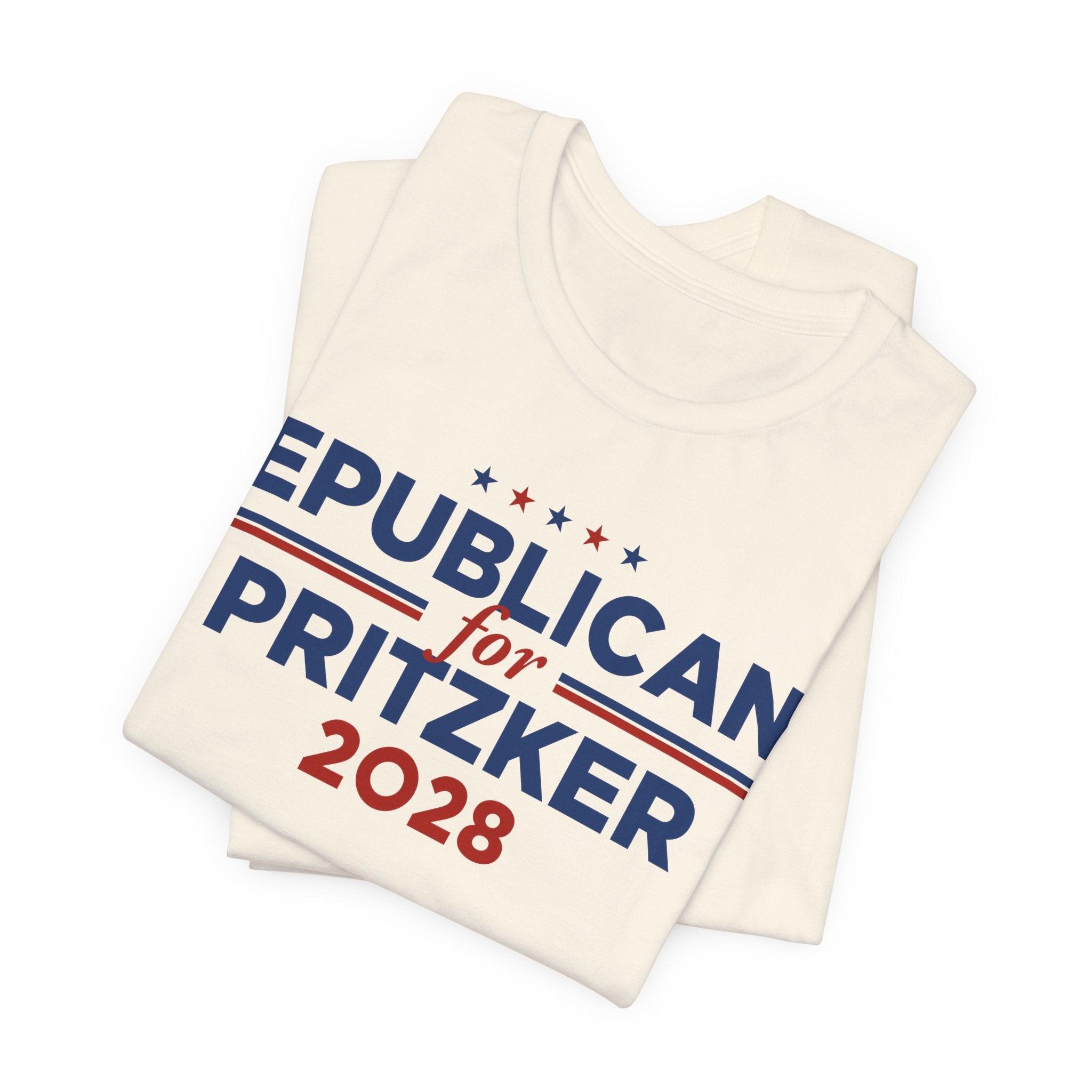 Republicans for J.B. Pritzker for President Campaign T-Shirt 2028