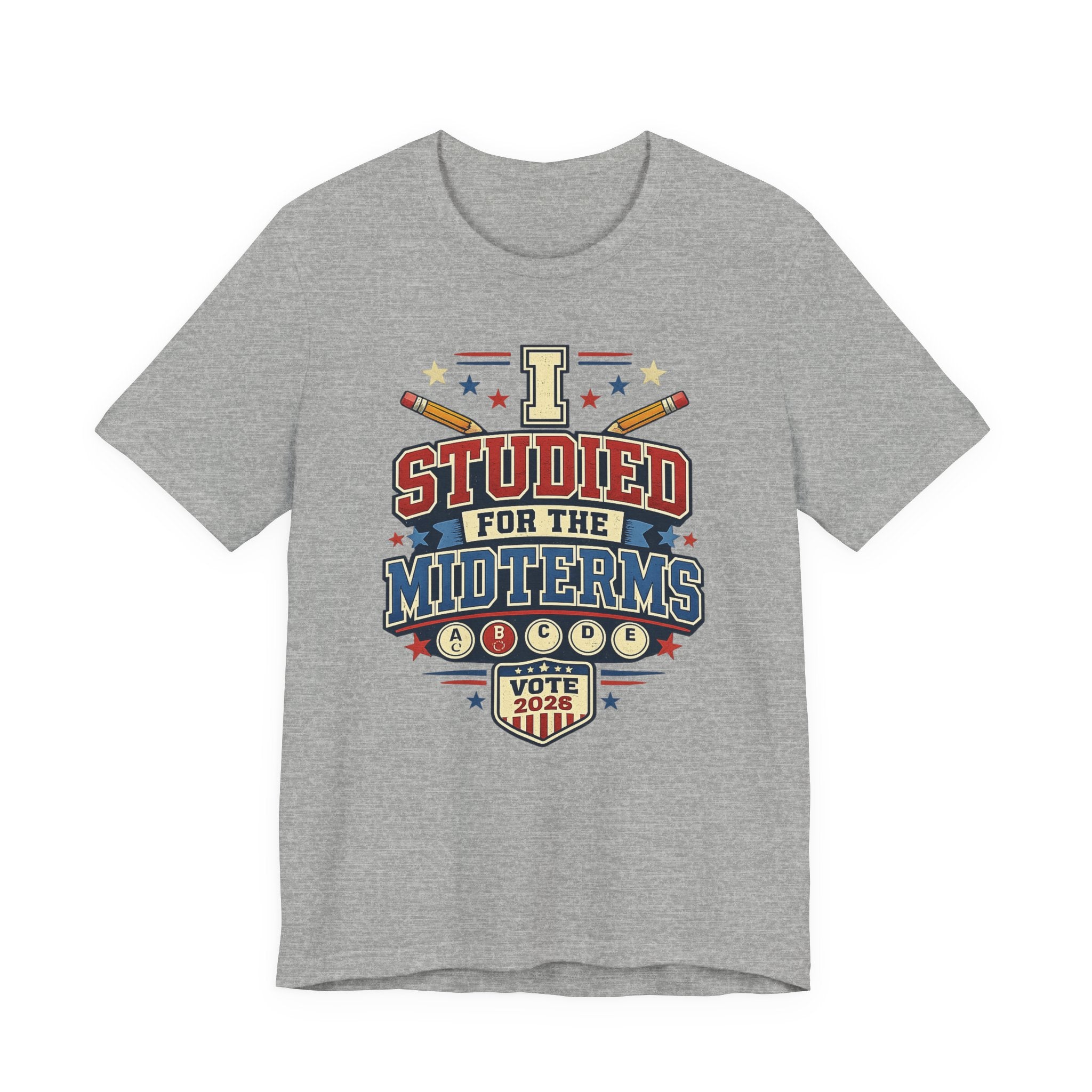 I Studied for the Midterms 2026 T-Shirt – Funny Voting Shirt, Retro Political Tee, Election Day Apparel