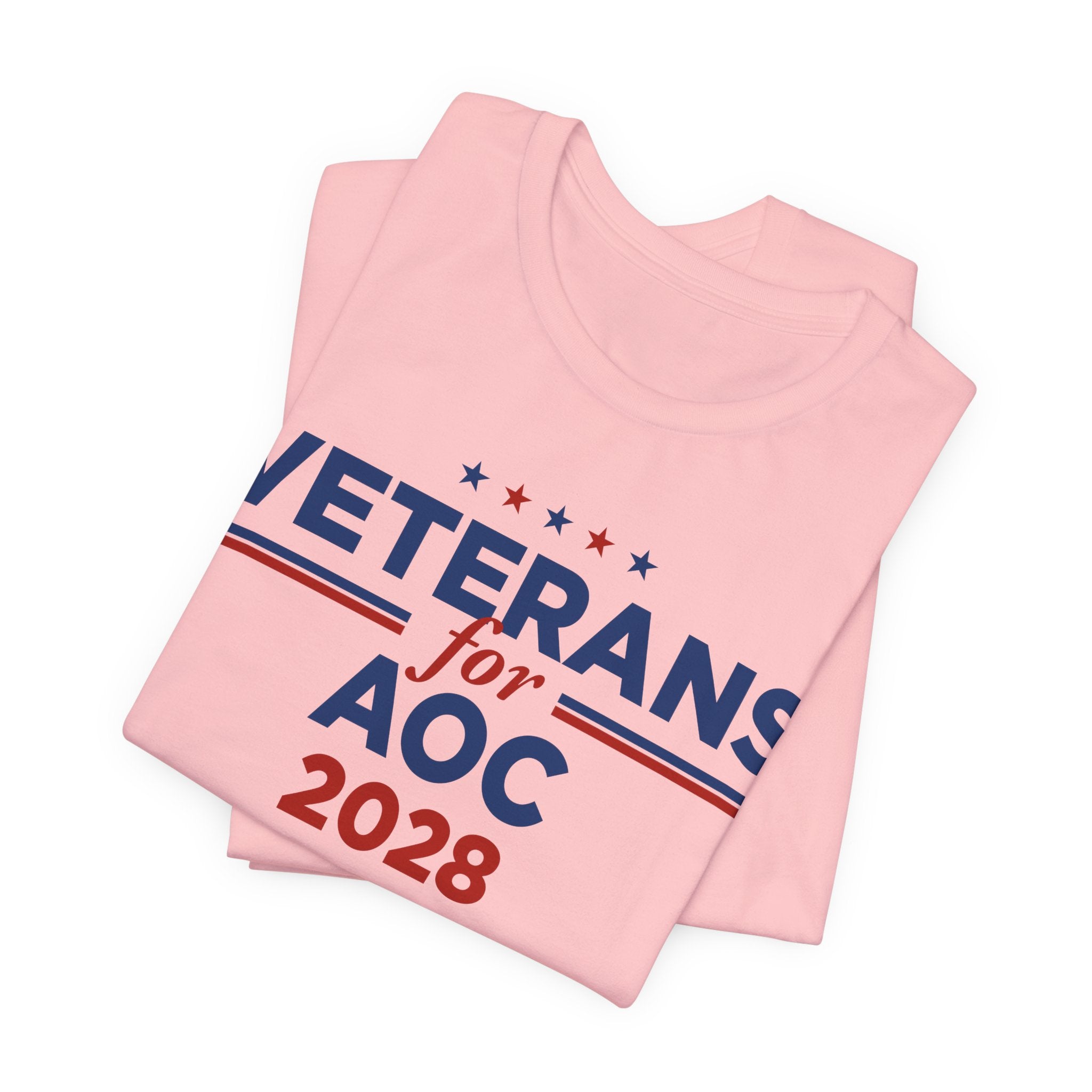 Veterans for AOC for President Campaign T-Shirt 2028