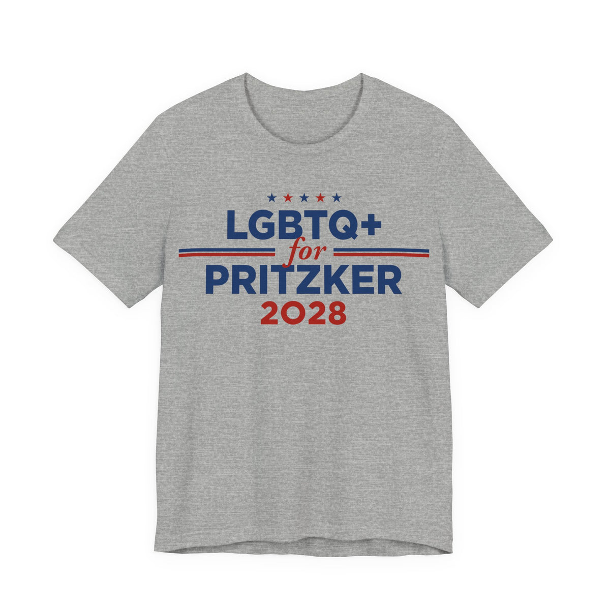 LGBTQ+ for J.B. Pritzker for President Campaign T-Shirt 2028