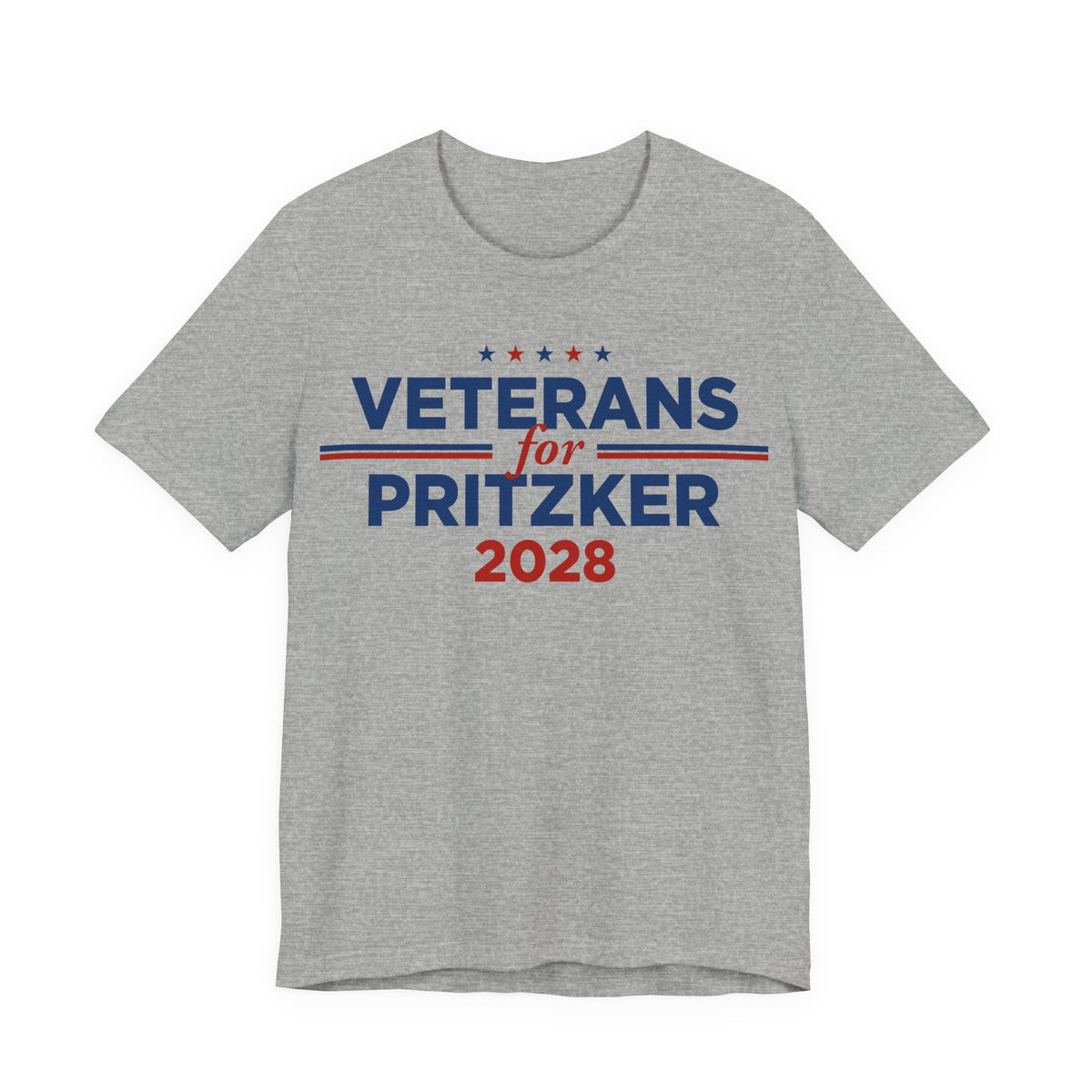 Veterans for J.B. Pritzker for President Campaign T-Shirt 2028