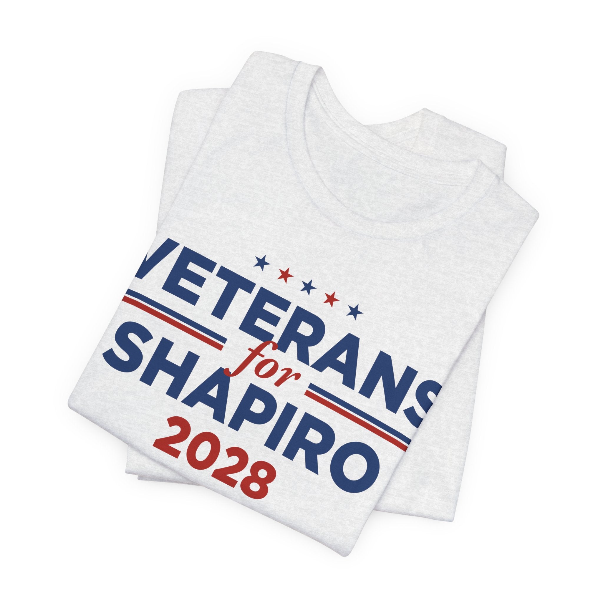 Veterans for Josh Shapiro for President Campaign T-Shirt 2028