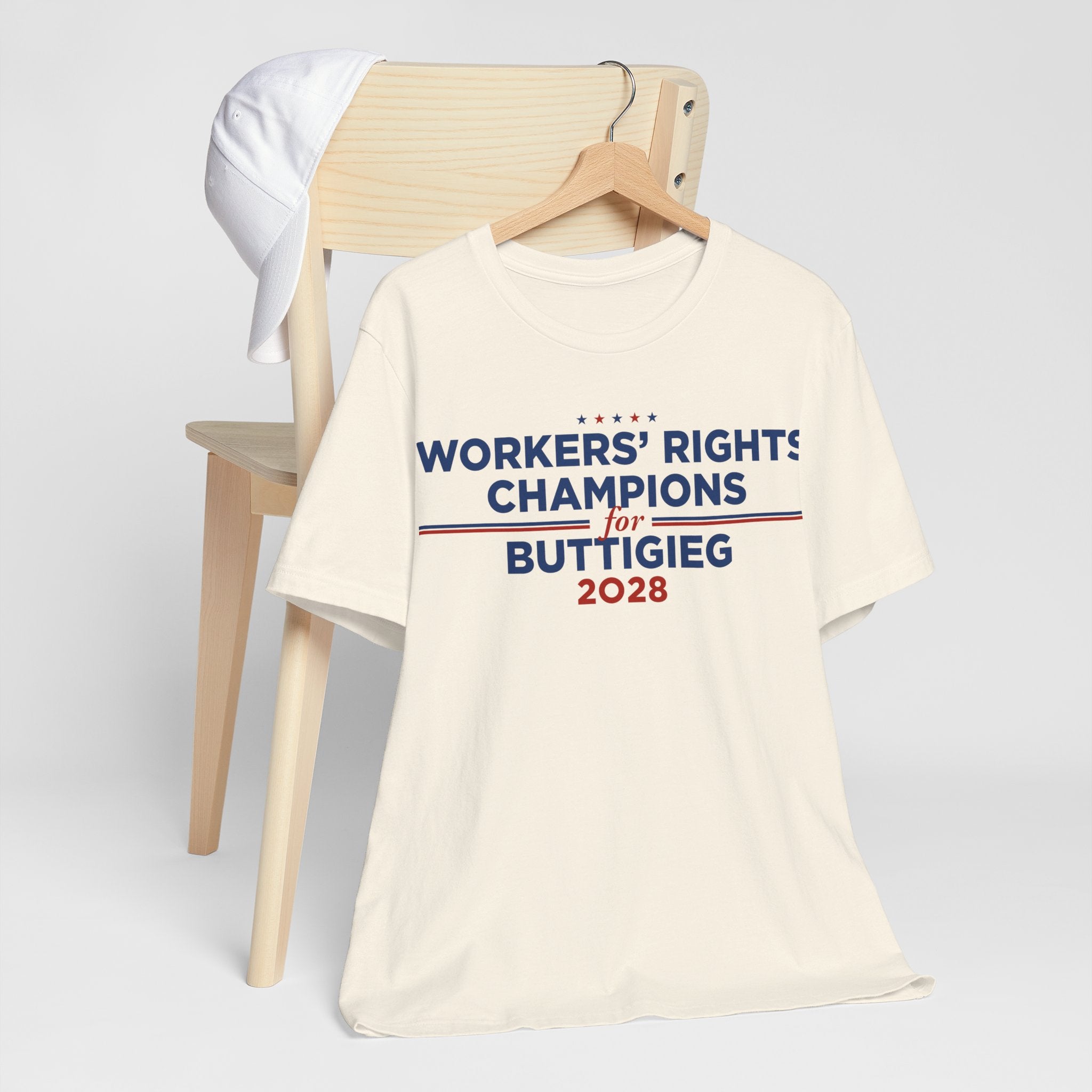 Worker' Rights Champions for Pete Buttigieg for President Campaign T-Shirt 2028