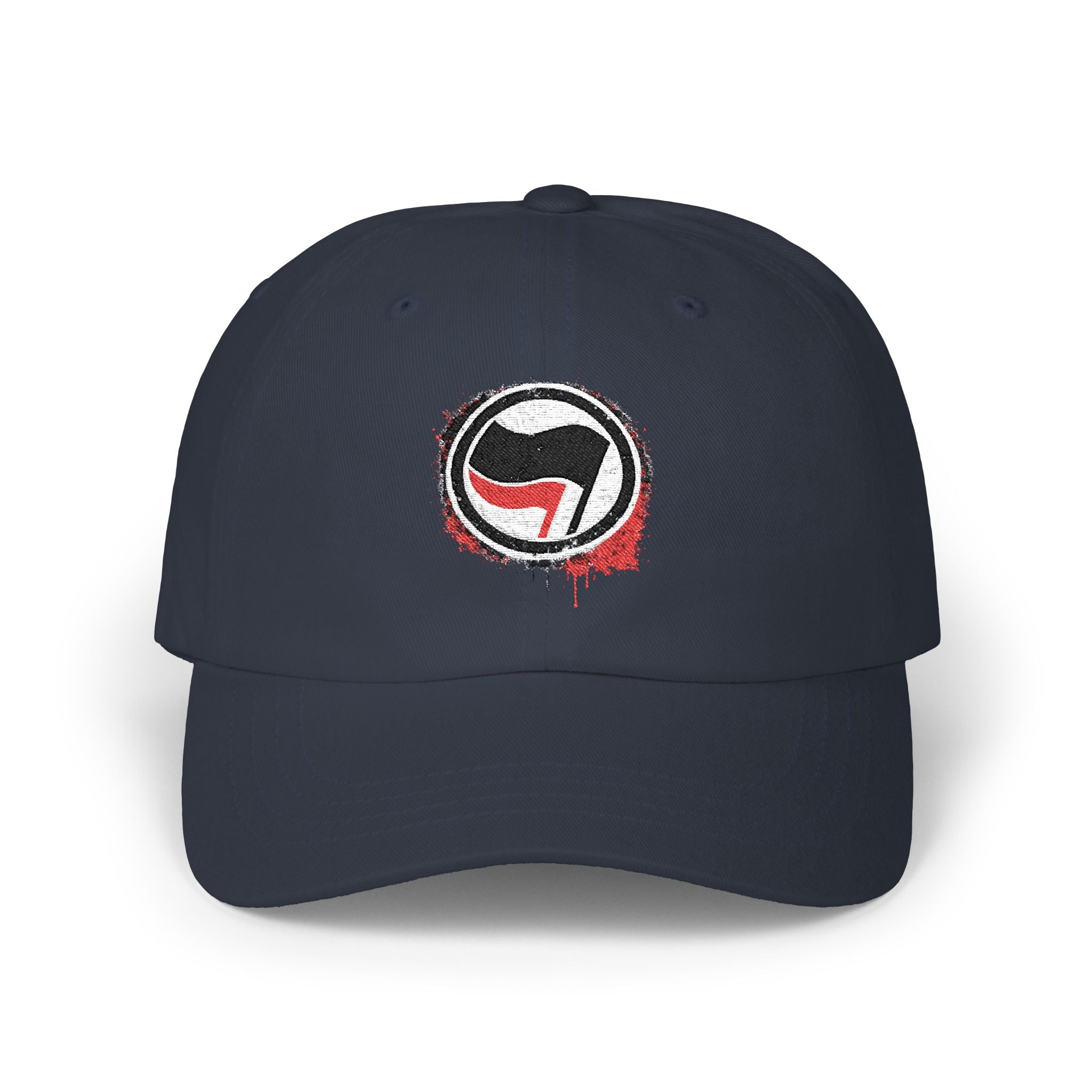 Anti-Fascist Two-Flag Embroidered Vintage Dad Hat
