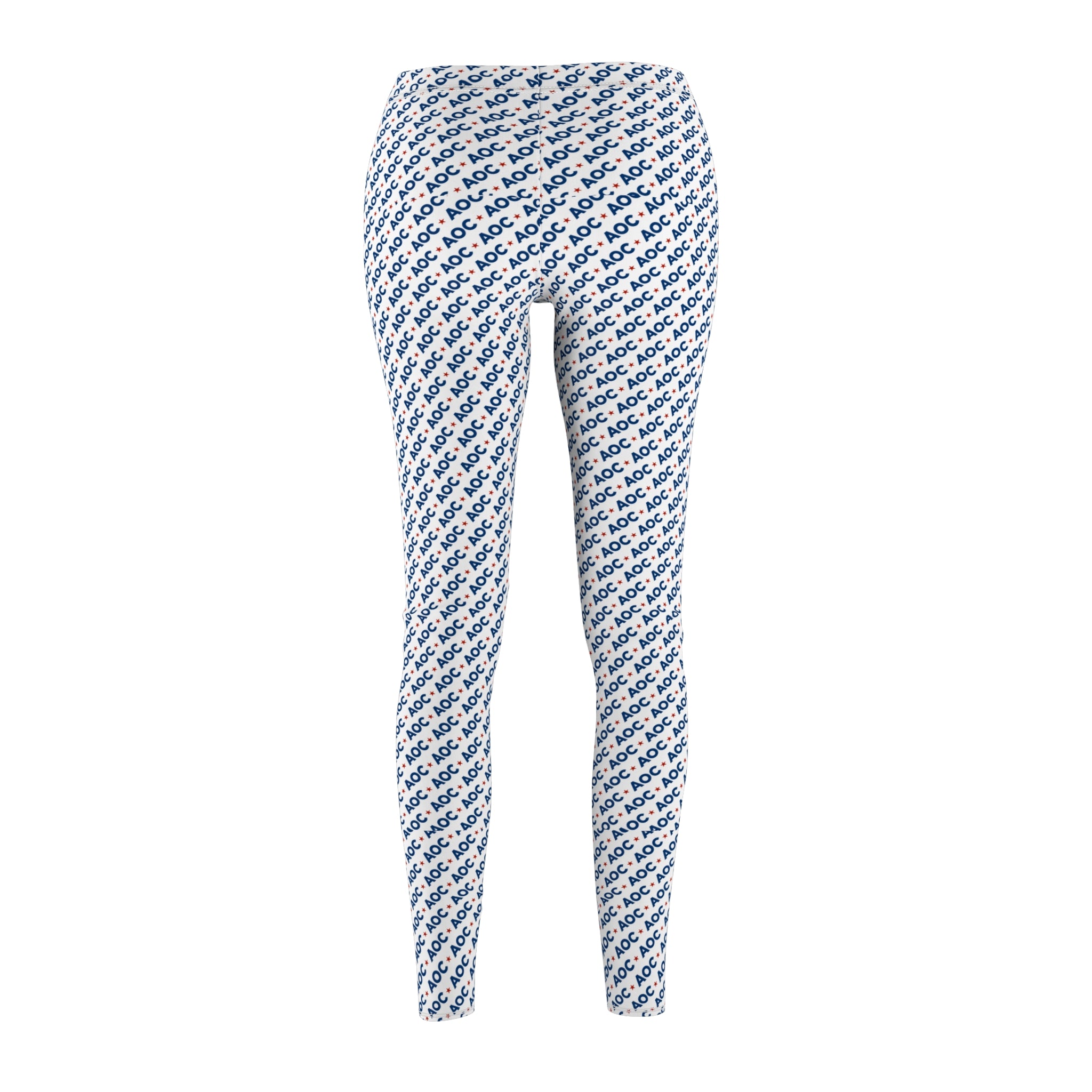 AOC All-Over Print Leggings – Political Graphic Leggings for Progressive Everyday Style