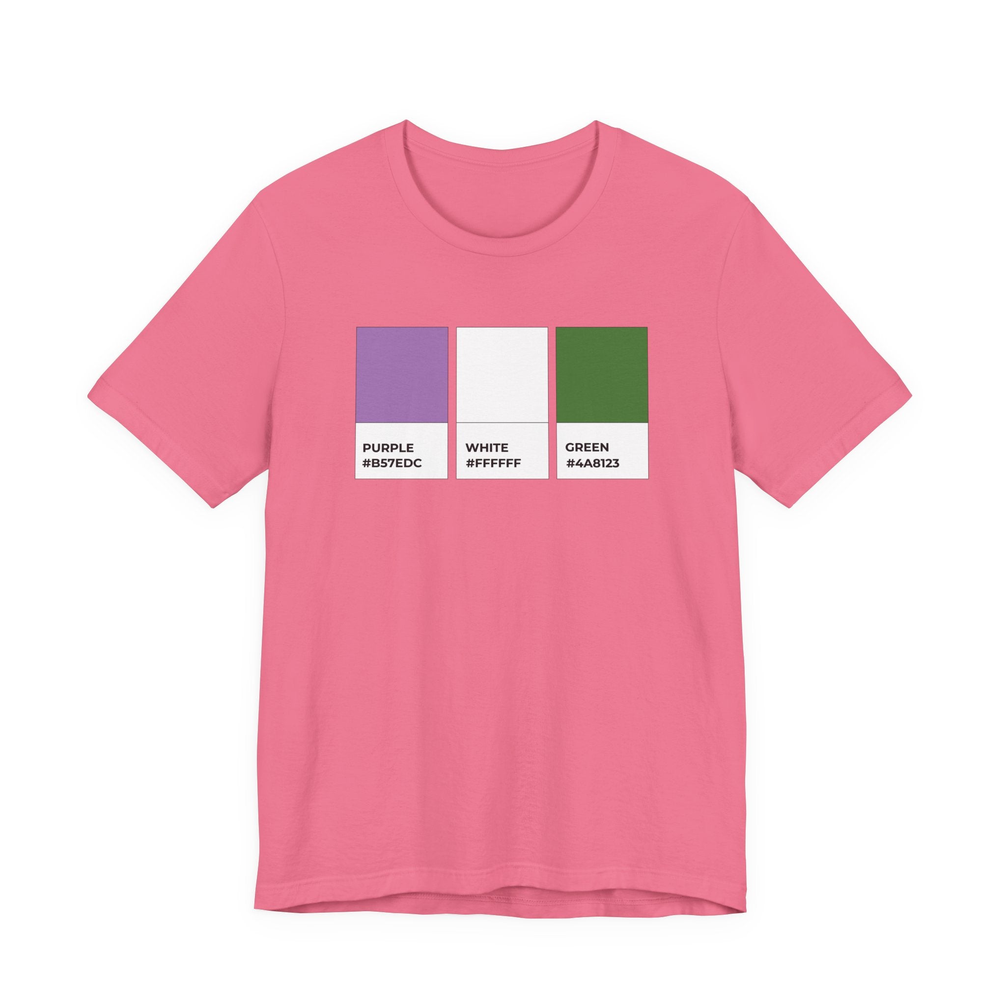 Funny Genderqueer Pride Flag Pantone Colors Unisex Jersey Short Sleeve T-Shirt