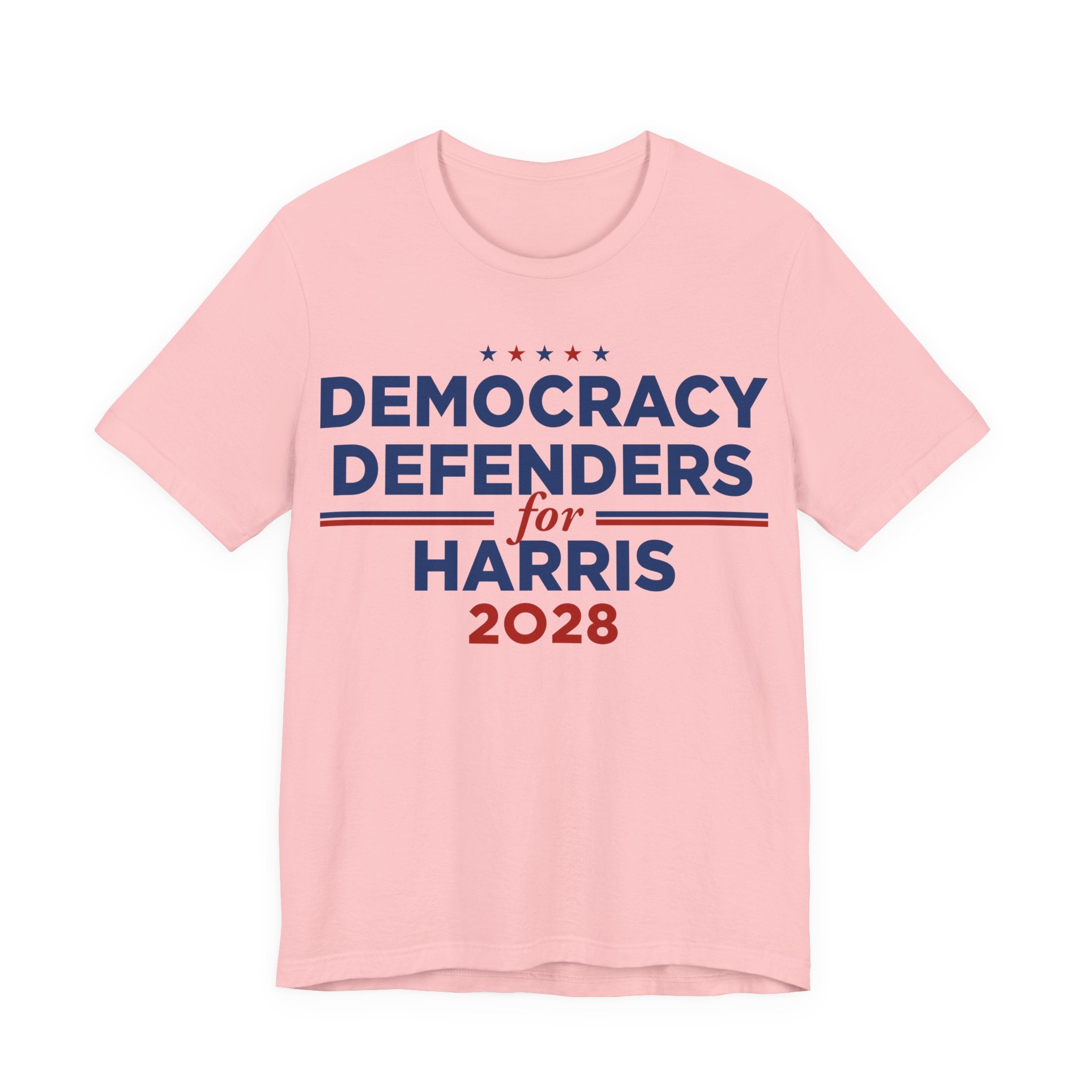 Democracy Defenders for Harris 2028 T-Shirt | Bella+Canvas 3001 Political Graphic Tee