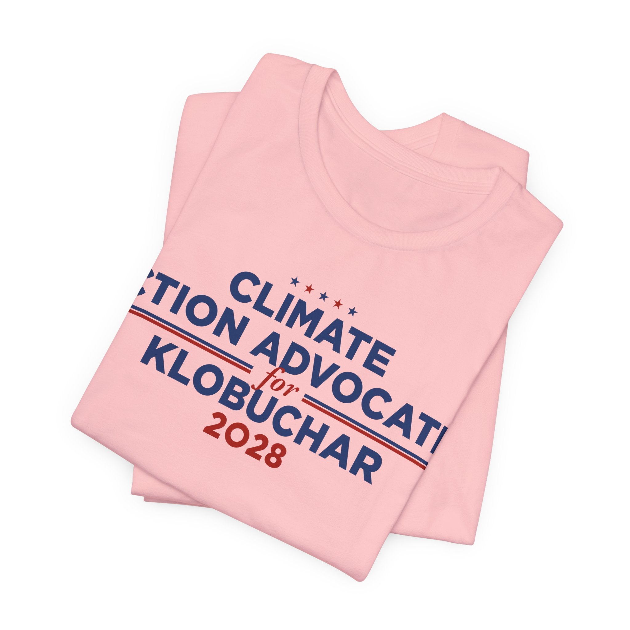 Climate Action Advocates for Klobuchar 2028 T-Shirt | Bella+Canvas 3001 Political Graphic Tee