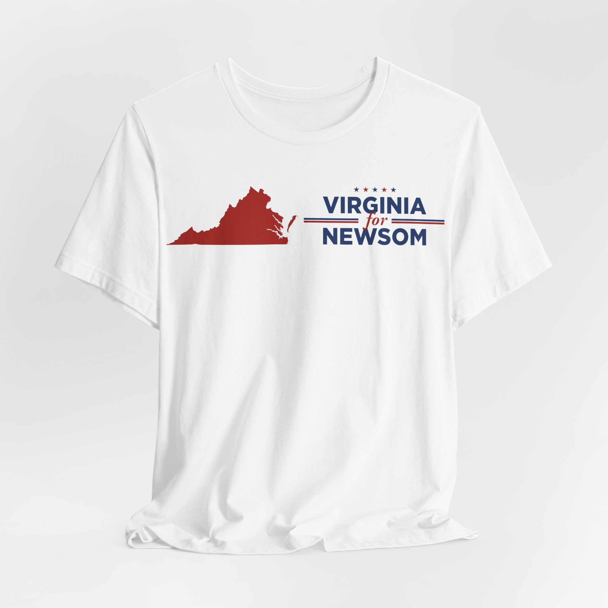 Virginia for Gavin Newsom for President Campaign T-Shirt 2028