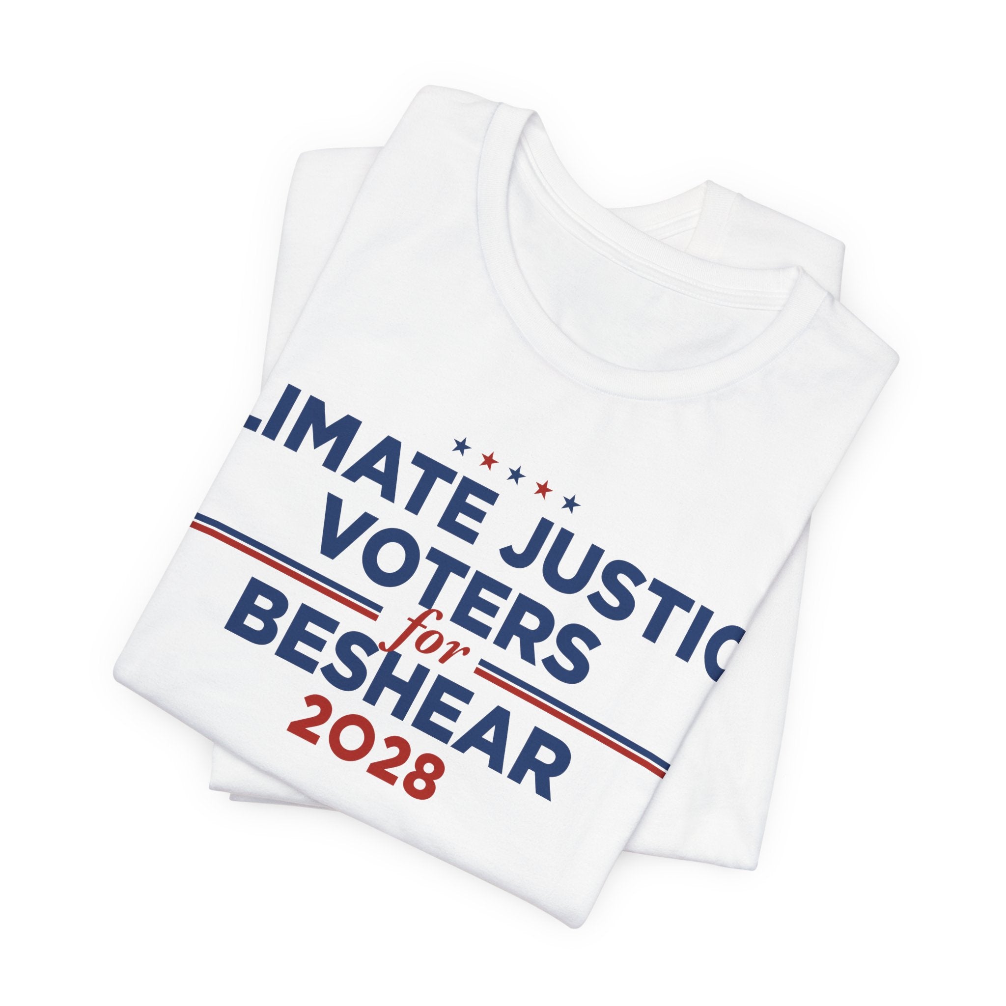 Climate Justice Voters for Beshear 2028 T-Shirt | Bella+Canvas 3001 Political Graphic Tee