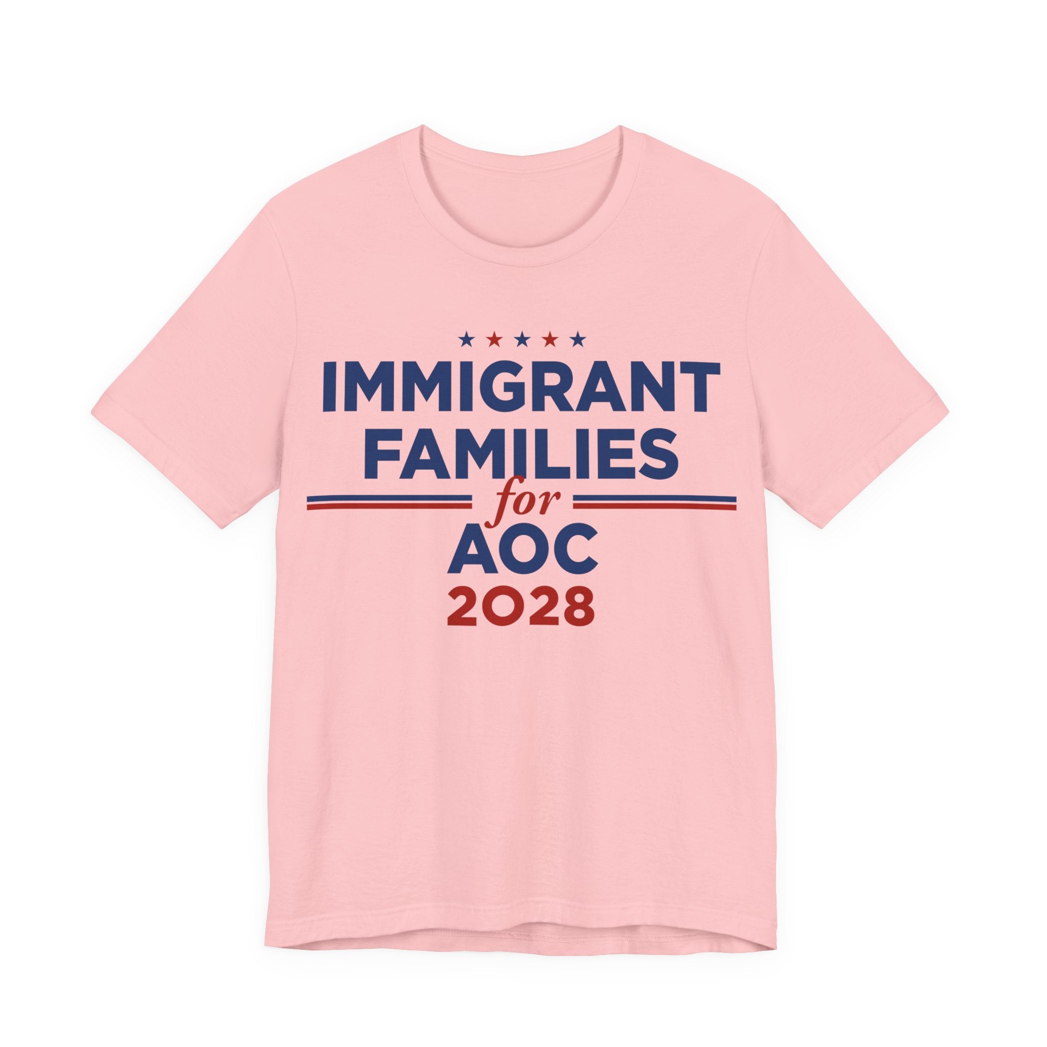 Immigrant Families for AOC for President Campaign T-Shirt 2028