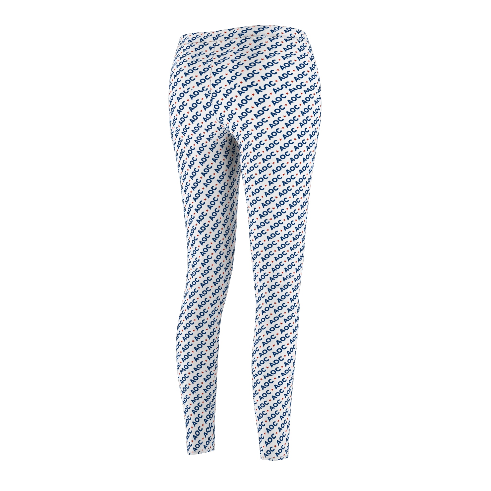 AOC All-Over Print Leggings – Political Graphic Leggings for Progressive Everyday Style