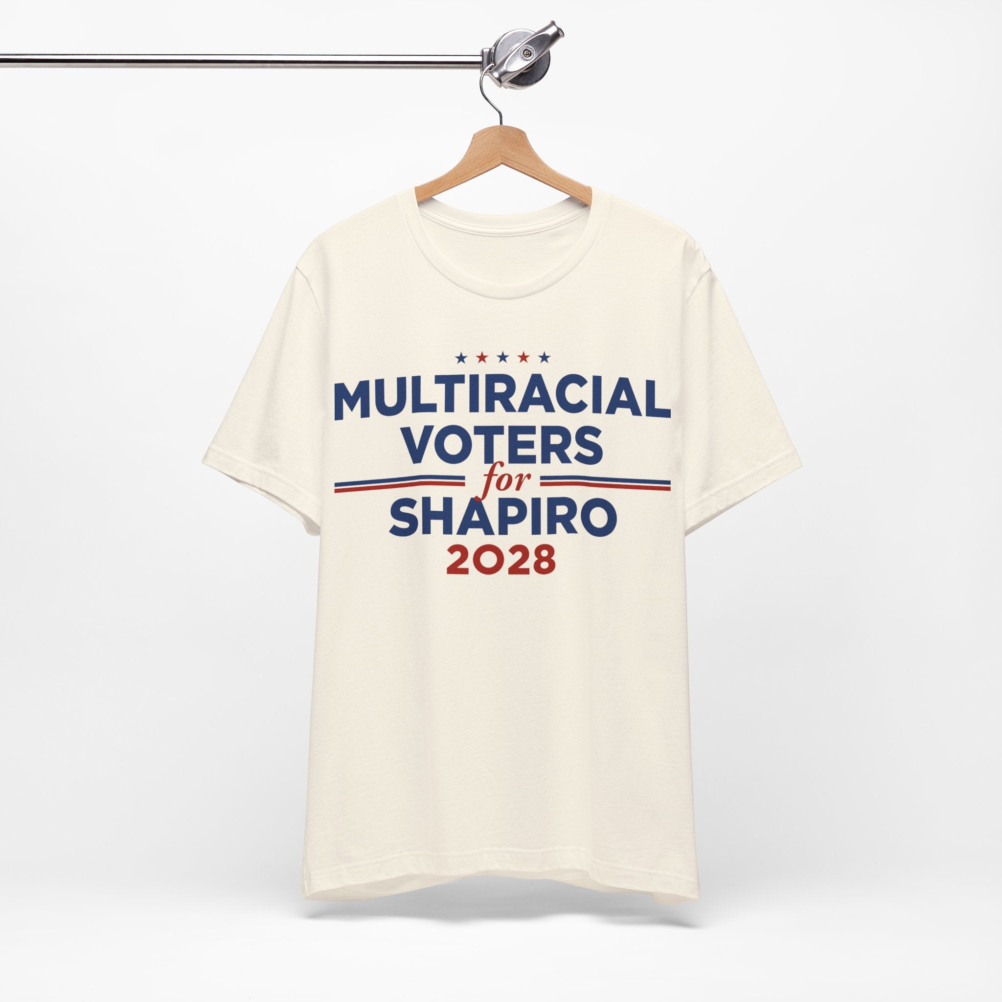 Multiracial Voters for Josh Shapiro for President Campaign T-Shirt 2028
