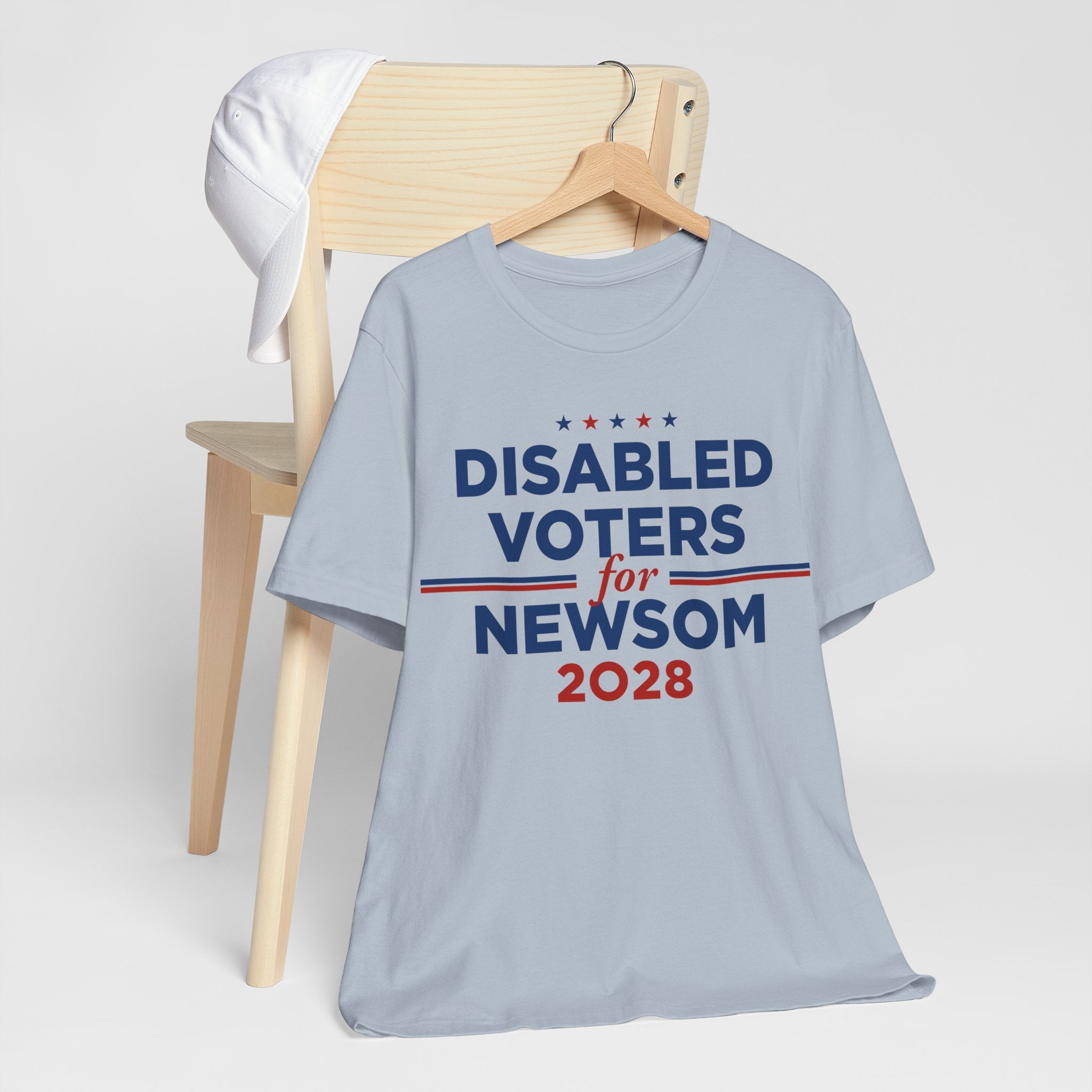 Disabled Voters for Gavin Newsom for President Campaign T-Shirt 2028