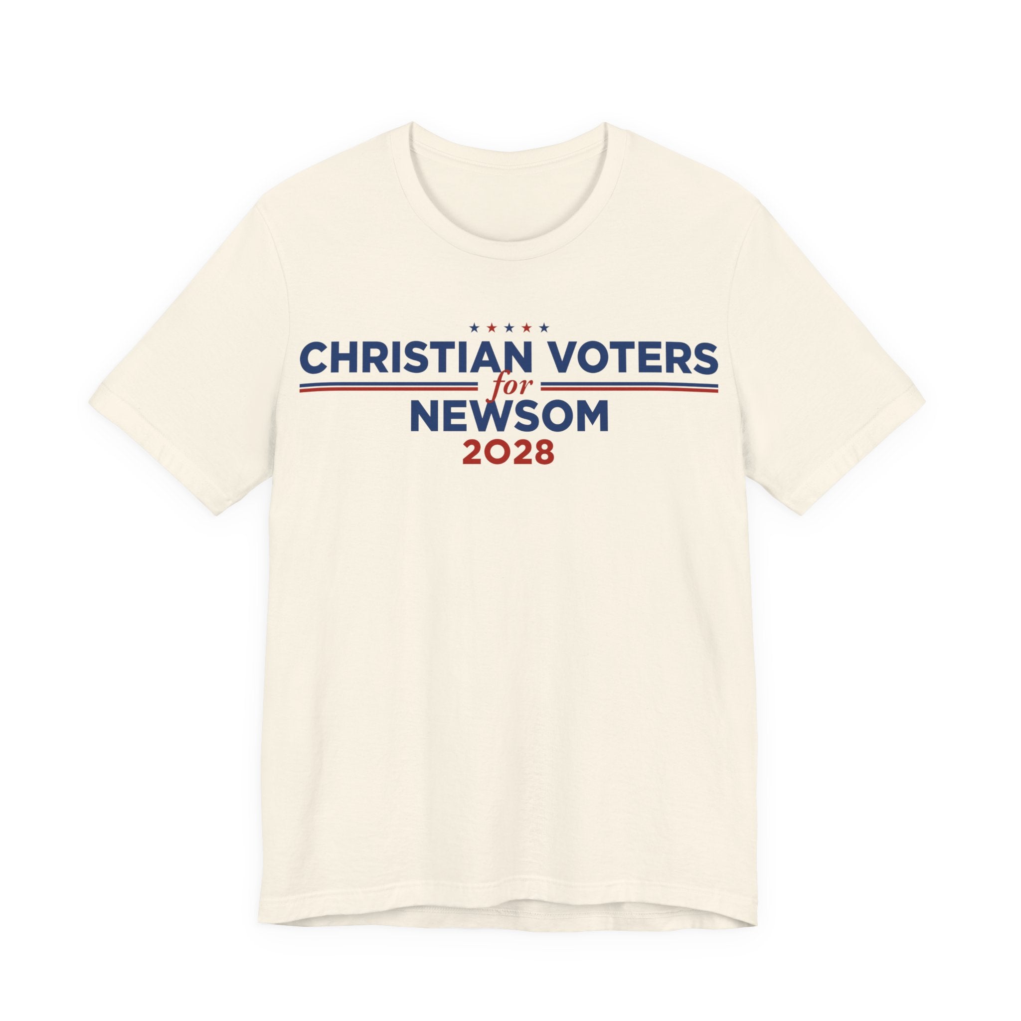 Christian Voters for Gavin Newsom for President Campaign T-Shirt 2028