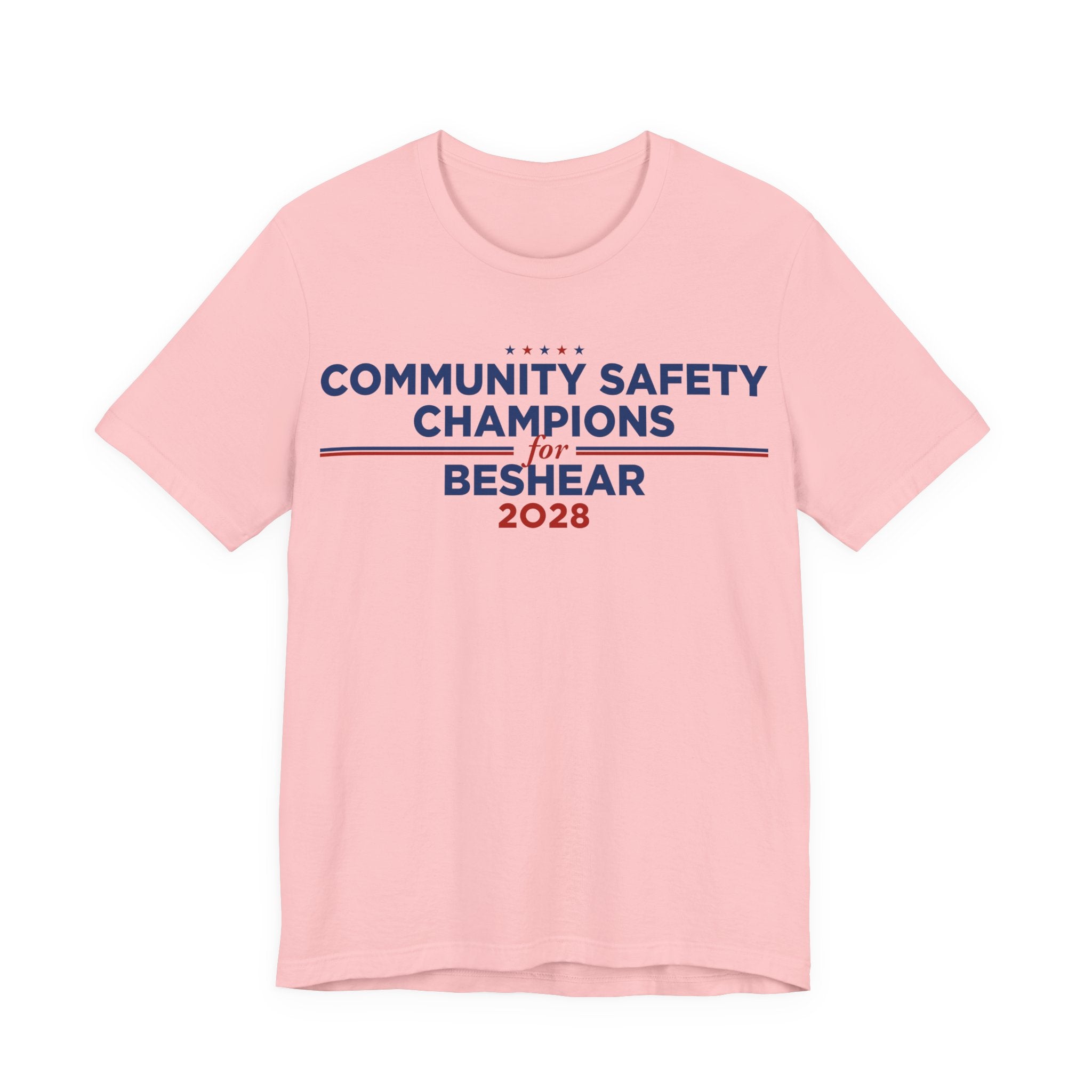 Community Safety Champions for Beshear 2028 T-Shirt | Bella+Canvas 3001 Political Graphic Tee