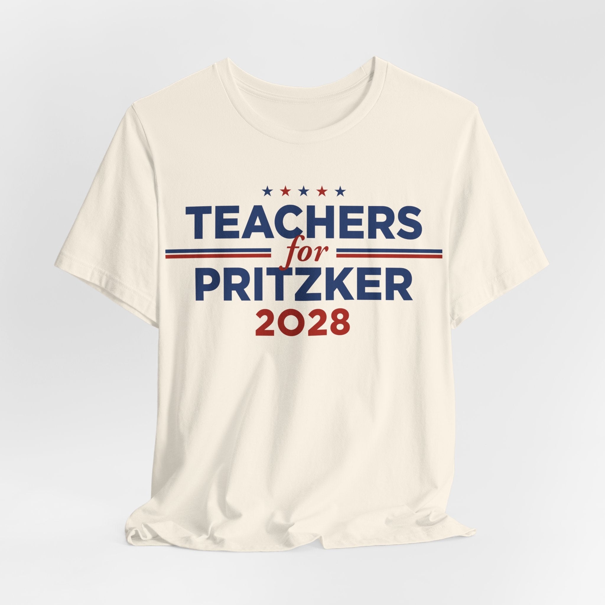 Teachers for J.B. Pritzker for President Campaign T-Shirt 2028