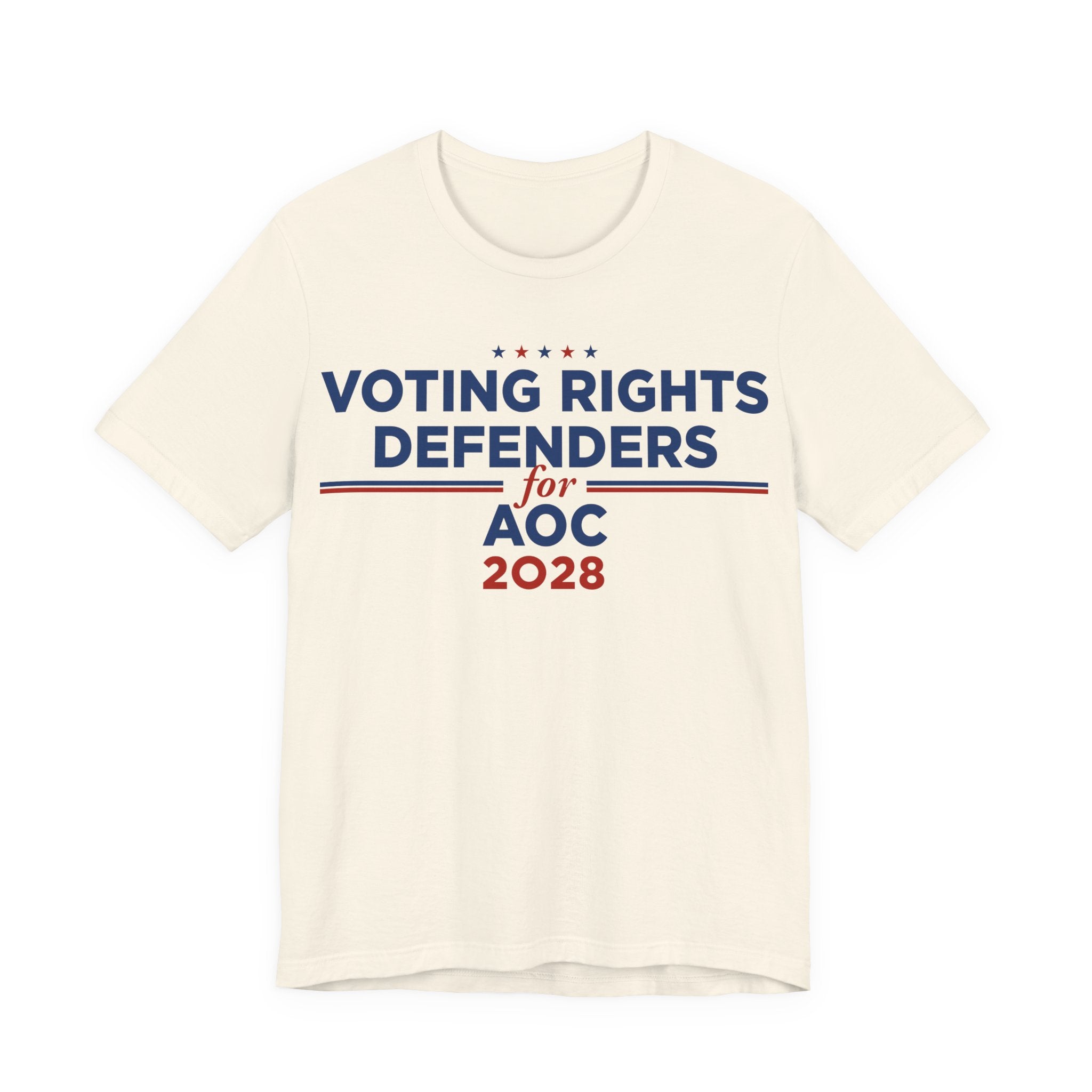 Voting Right Defenders for AOC for President Campaign T-Shirt 2028