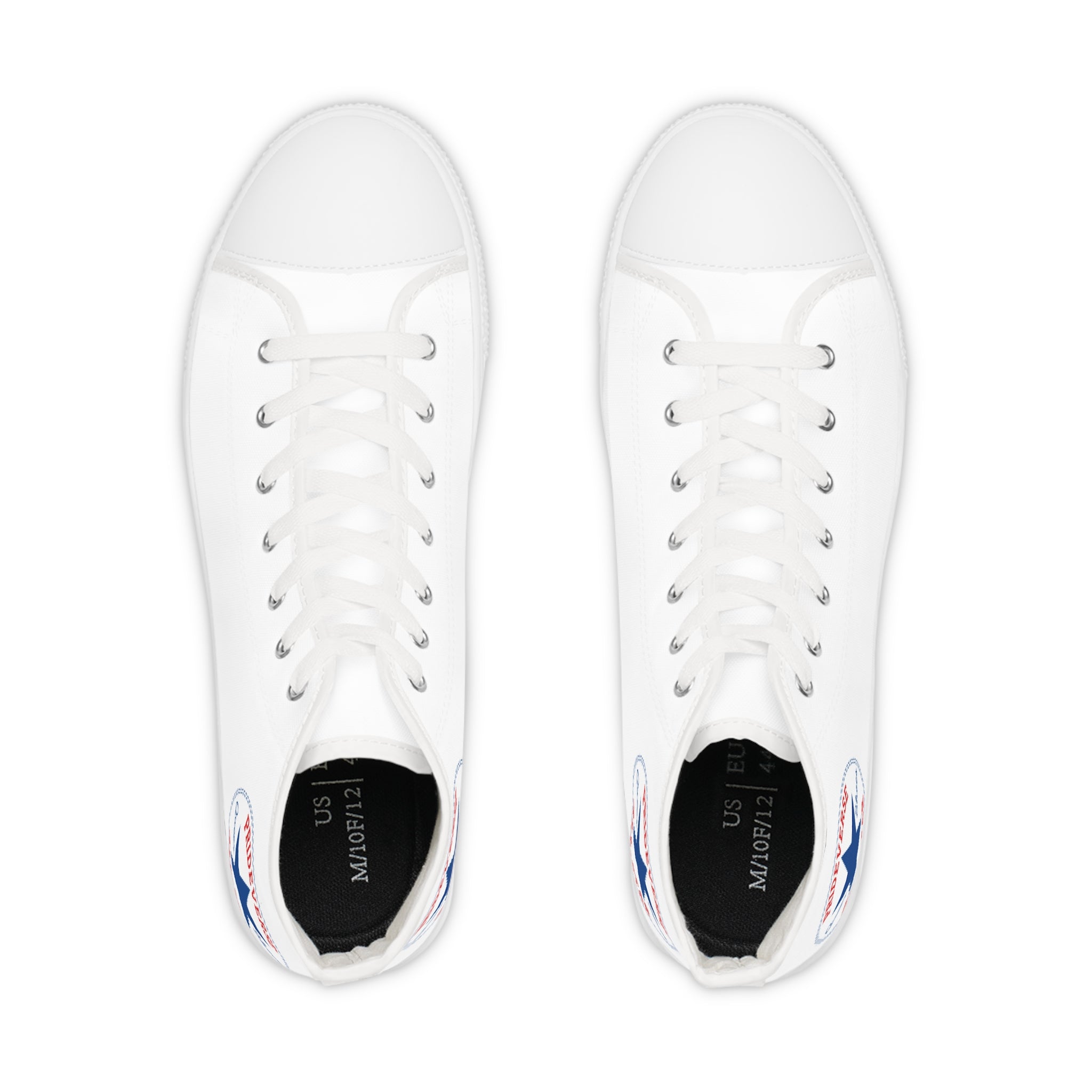 White Prideverse Men's High Top Sneakers