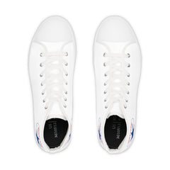 White Prideverse Men's High Top Sneakers