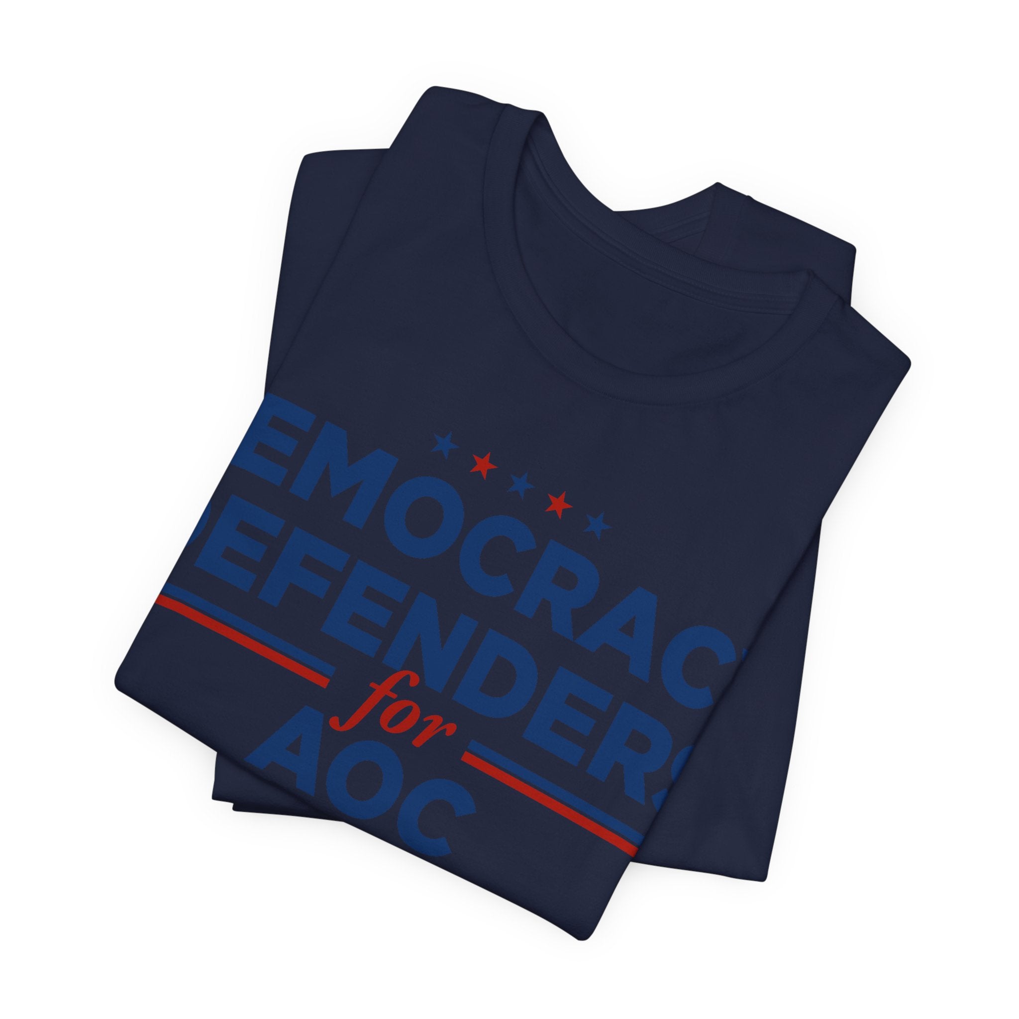 Democracy Defenders for AOC for President Campaign T-Shirt 2028