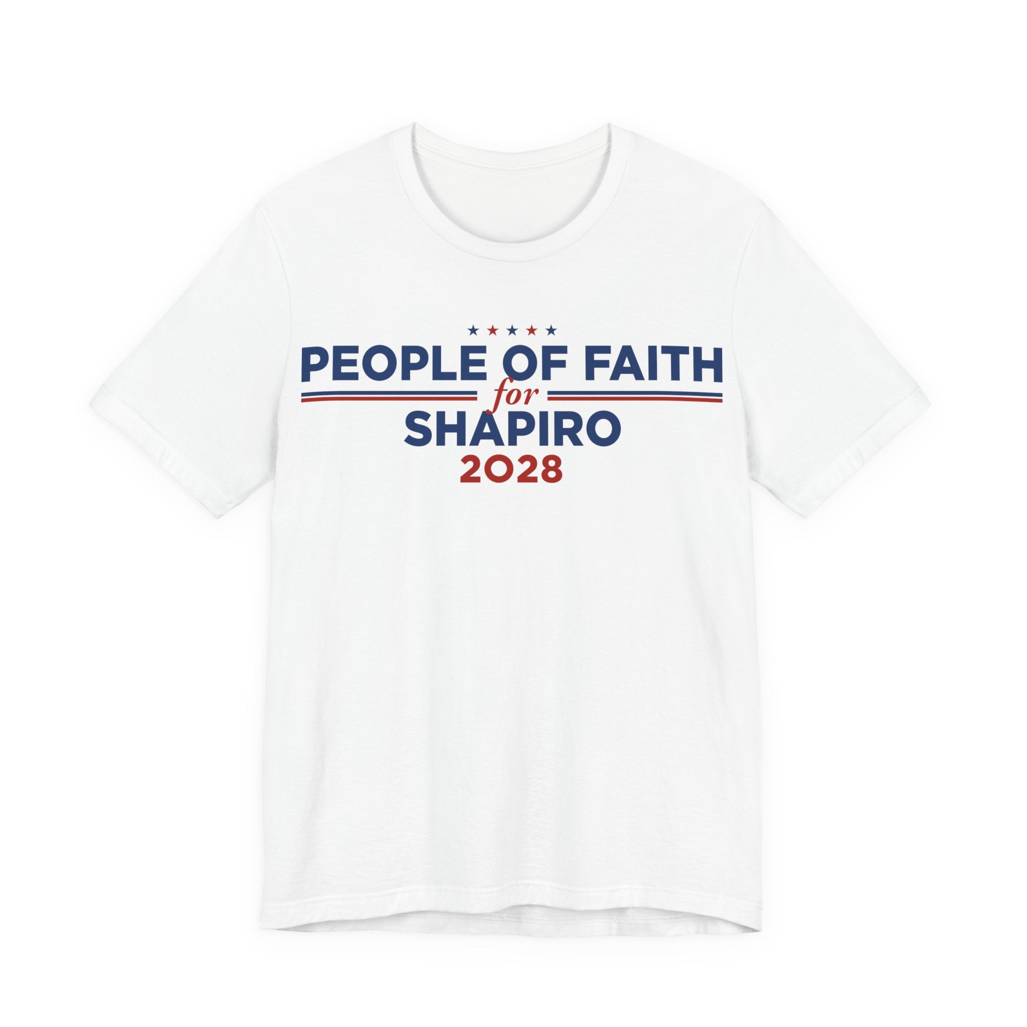People of Faith for Josh Shapiro for President Campaign T-Shirt 2028