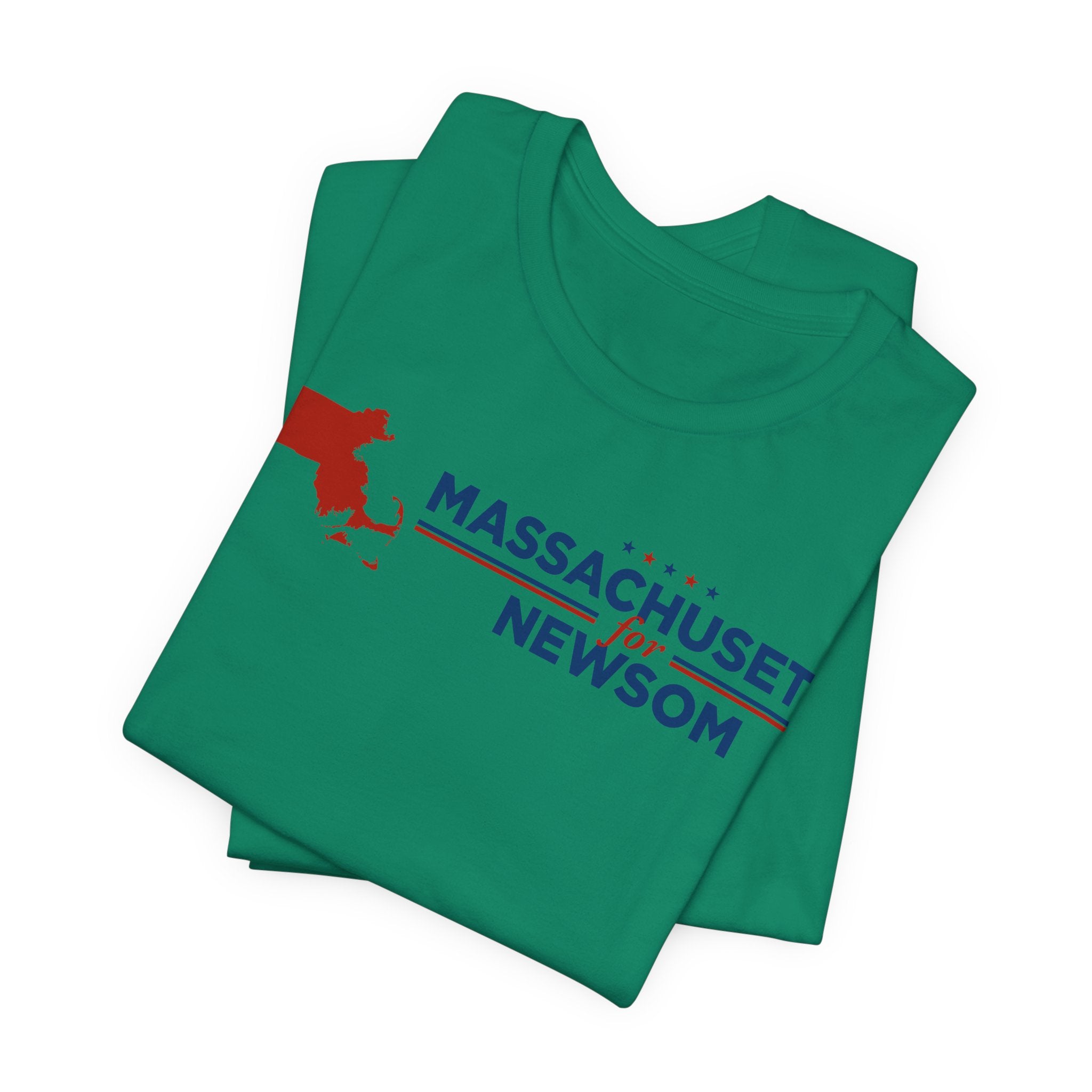 Massachusetts for Gavin Newsom for President Campaign T-Shirt 2028