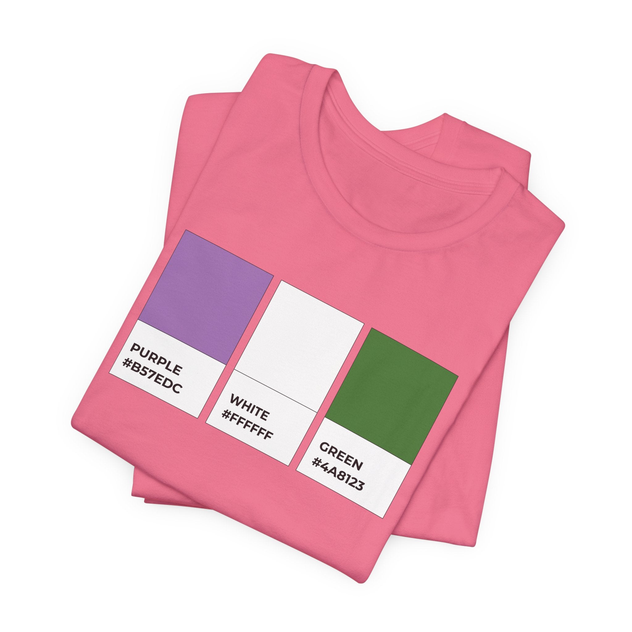 Funny Genderqueer Pride Flag Pantone Colors Unisex Jersey Short Sleeve T-Shirt