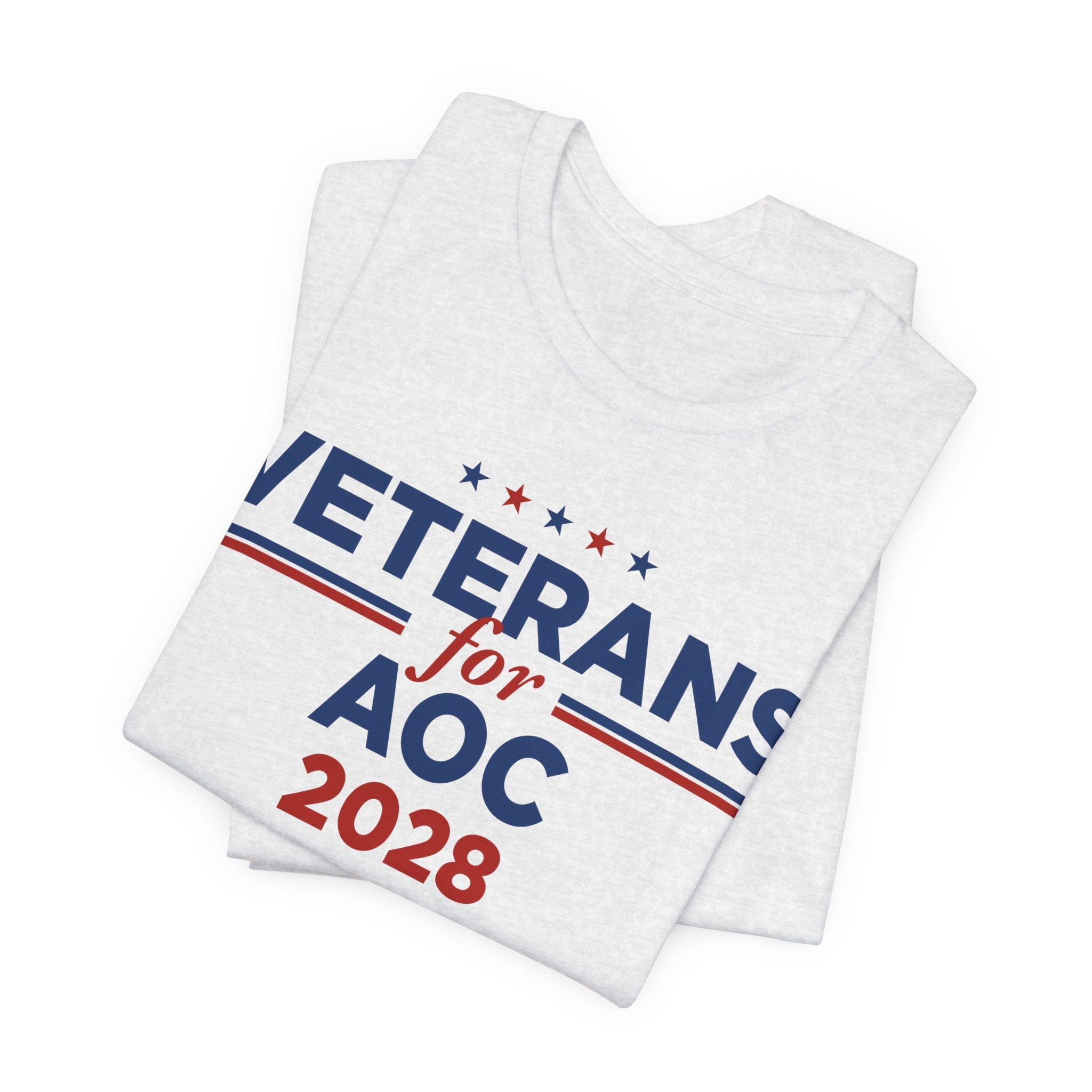 Veterans for AOC for President Campaign T-Shirt 2028