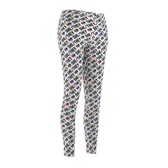She/They Pride Pattern Leggings | All-Over Print Pronoun Leggings