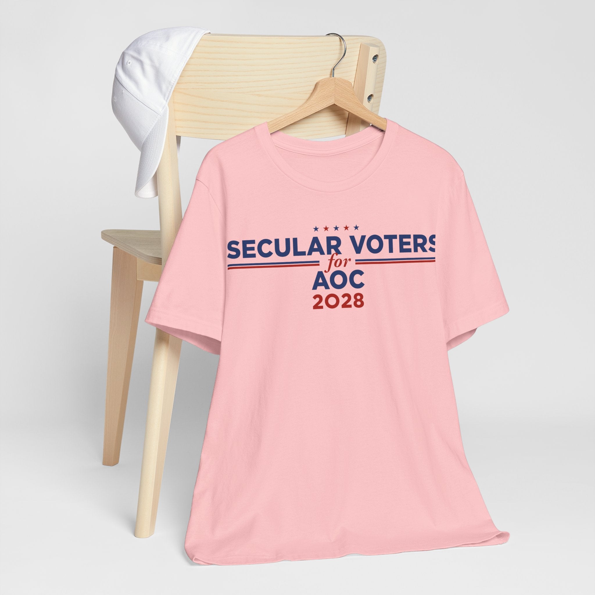 Secular Voters for AOC for President Campaign T-Shirt 2028