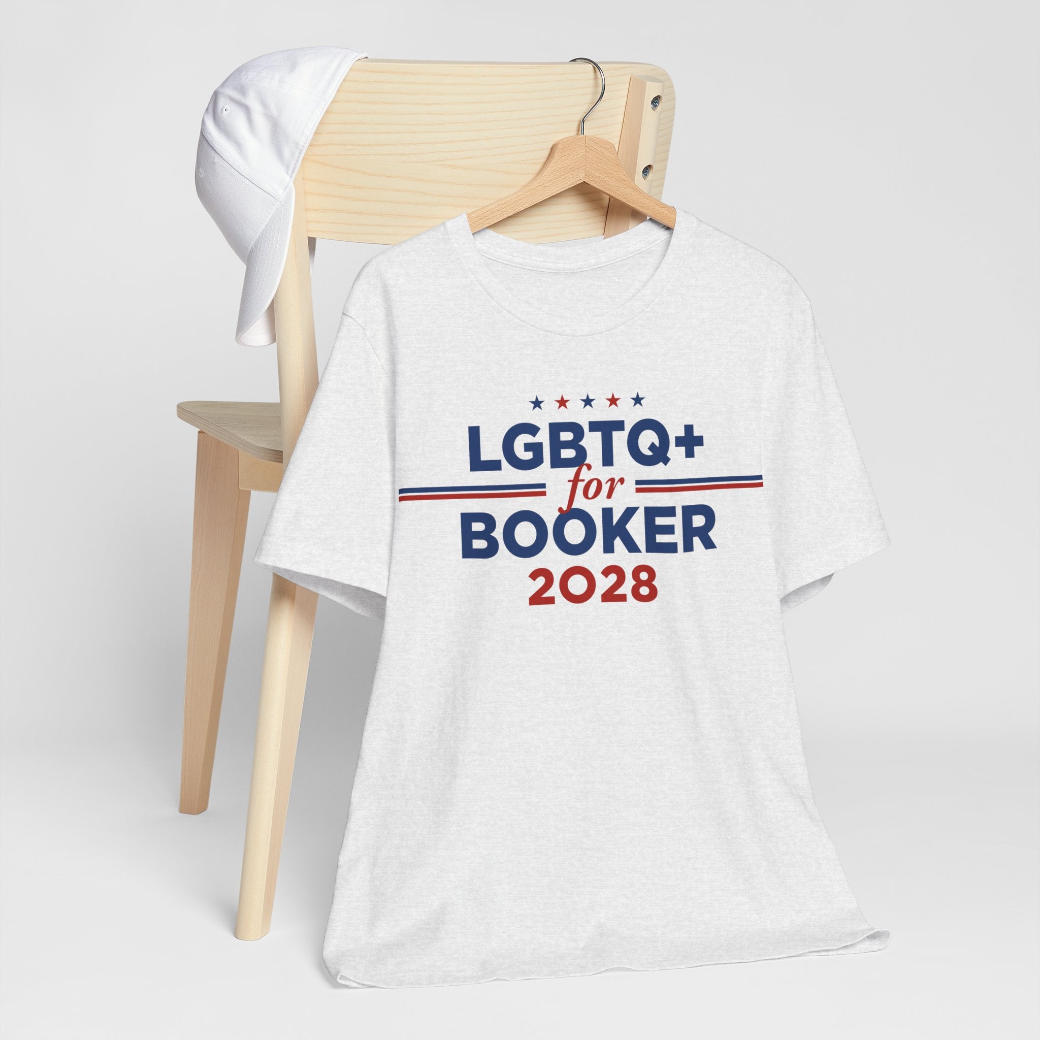 LGBTQ+ for Cory Booker for President Campaign T-Shirt 2028