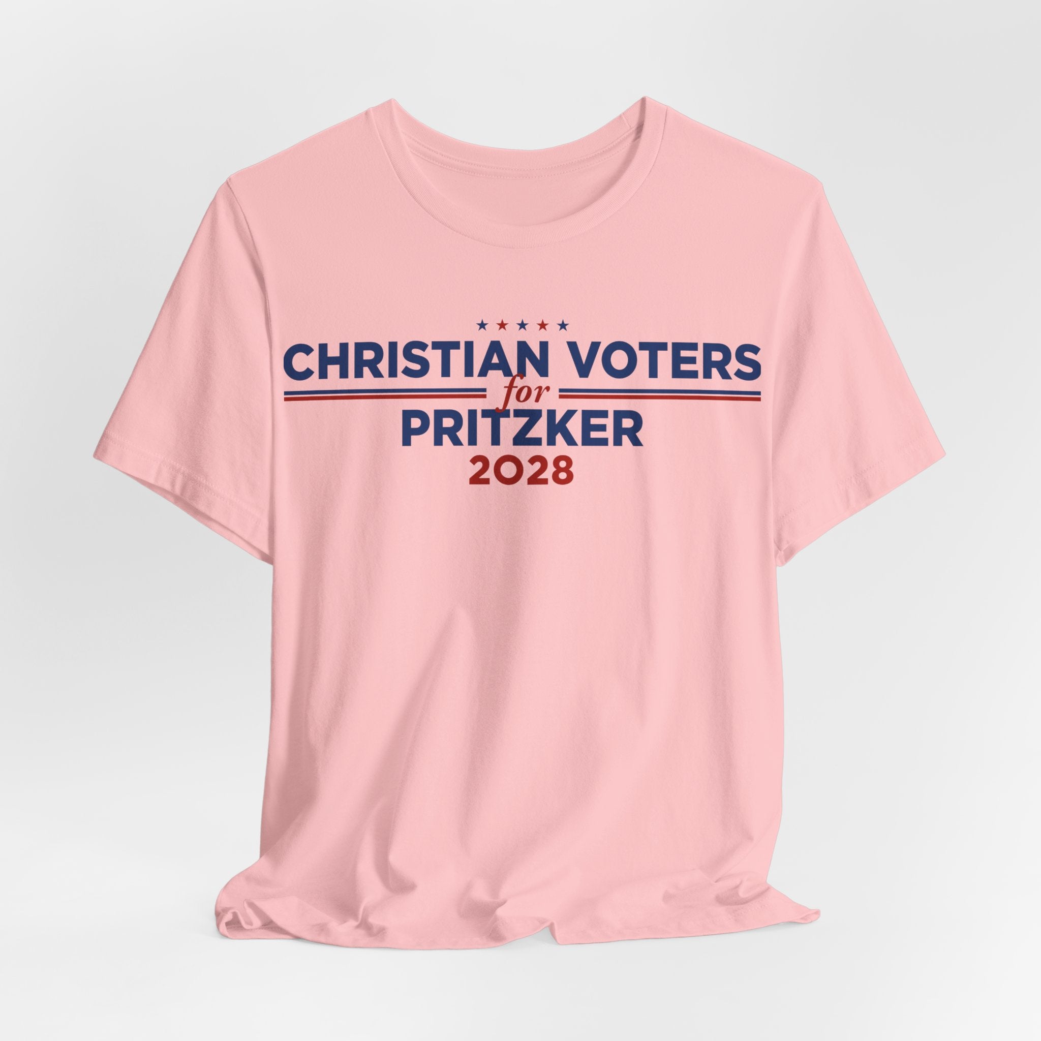 Christian Voters for J.B. Pritzker for President Campaign T-Shirt 2028