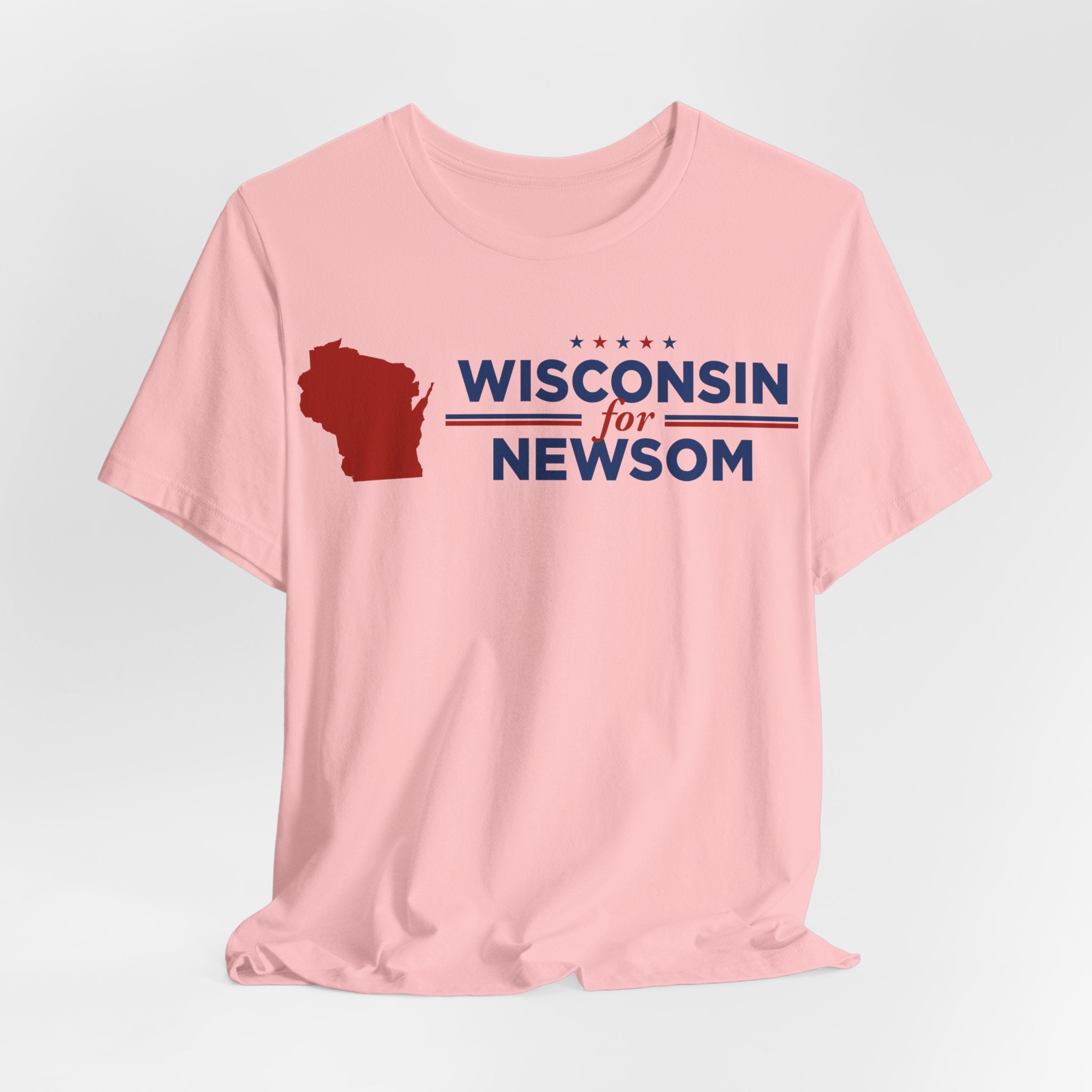 Wisconsin for Gavin Newsom for President Campaign T-Shirt 2028