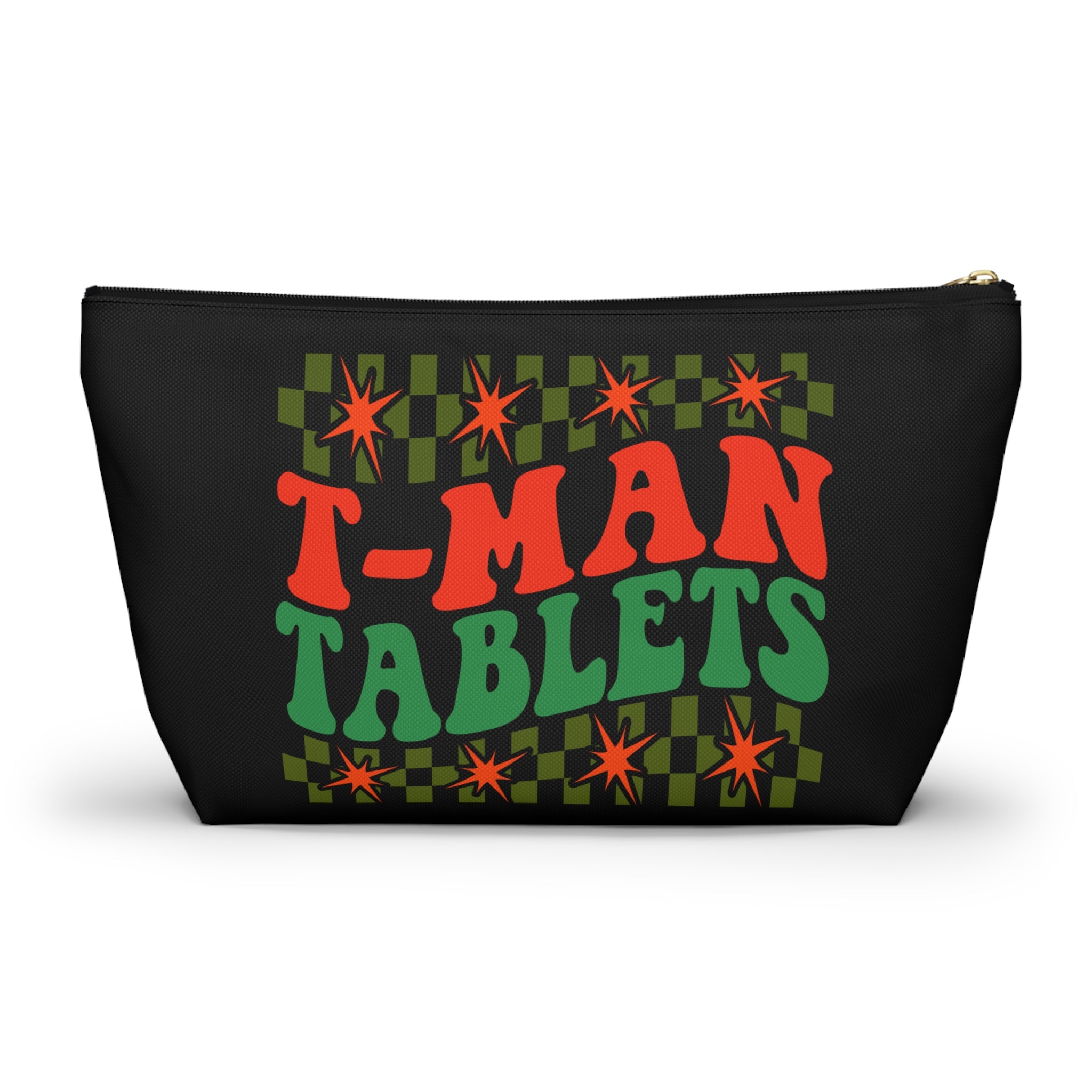 T-Man Tablets Testosterone Storage Bag with T-Bottom - FTM Transition Medication Pouch - Gender Affirming Transgender Gift - Travel or Pride Parade Meds Pouch