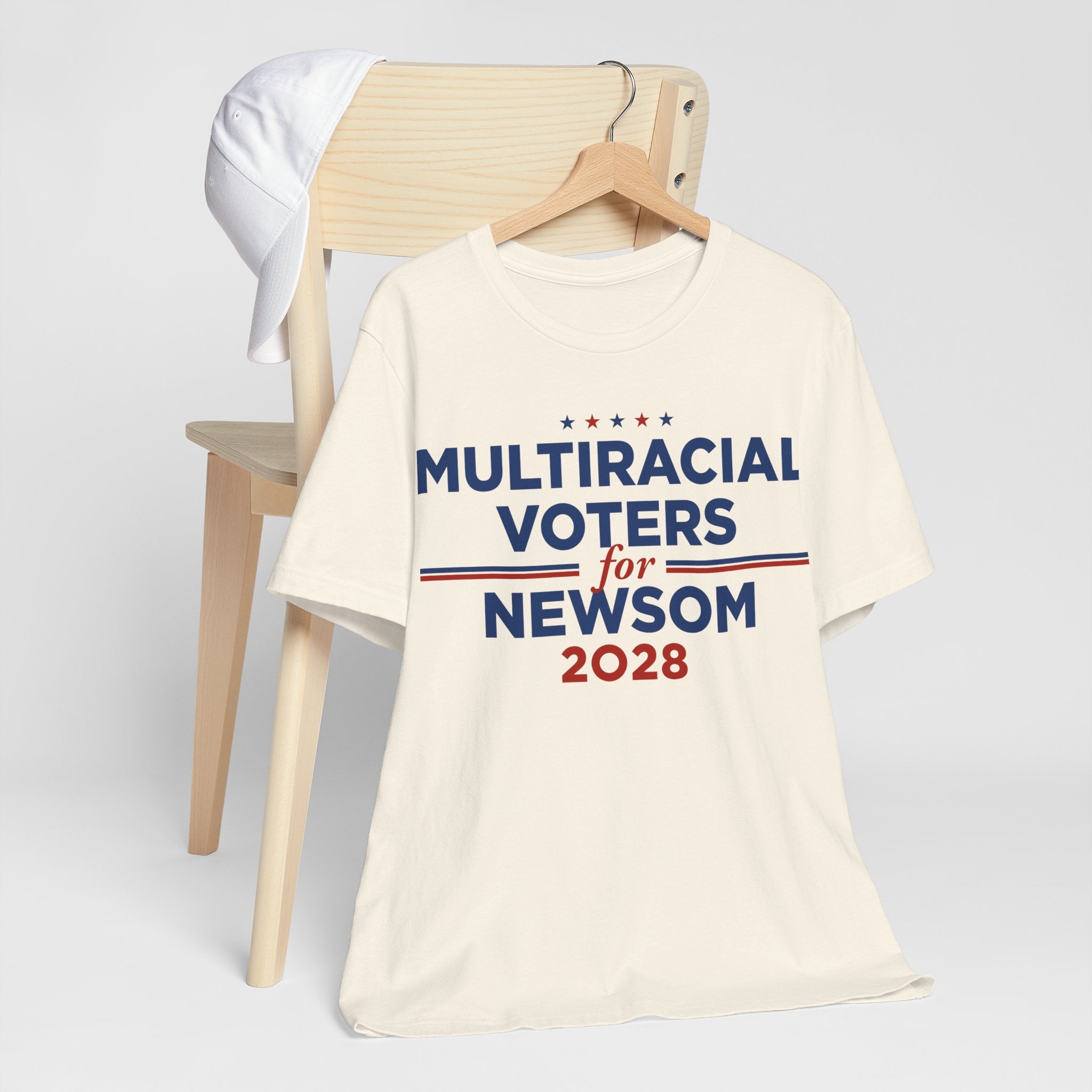 Multiracial Voters for Gavin Newsom for President Campaign T-Shirt 2028
