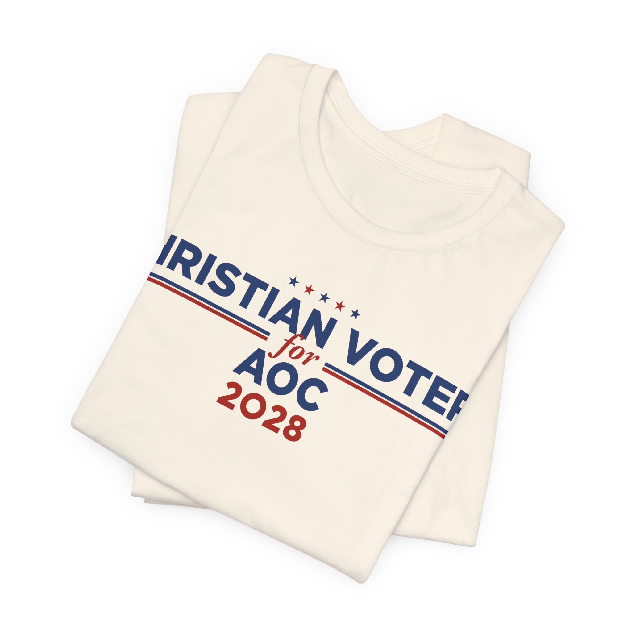 Christian Voters for AOC for President Campaign T-Shirt 2028