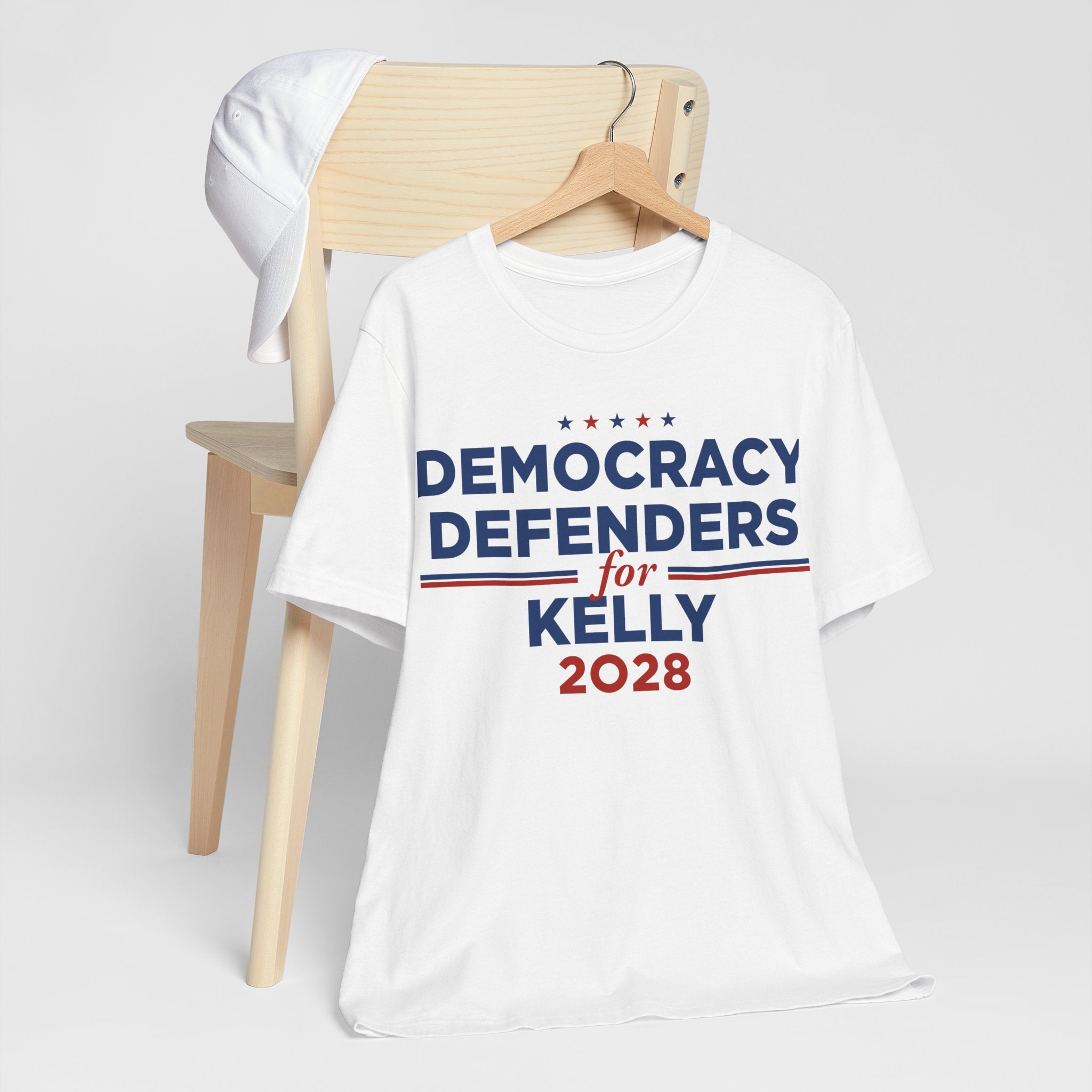 Democracy Defenders for Kelly 2028 T-Shirt | Bella+Canvas 3001 Political Graphic Tee